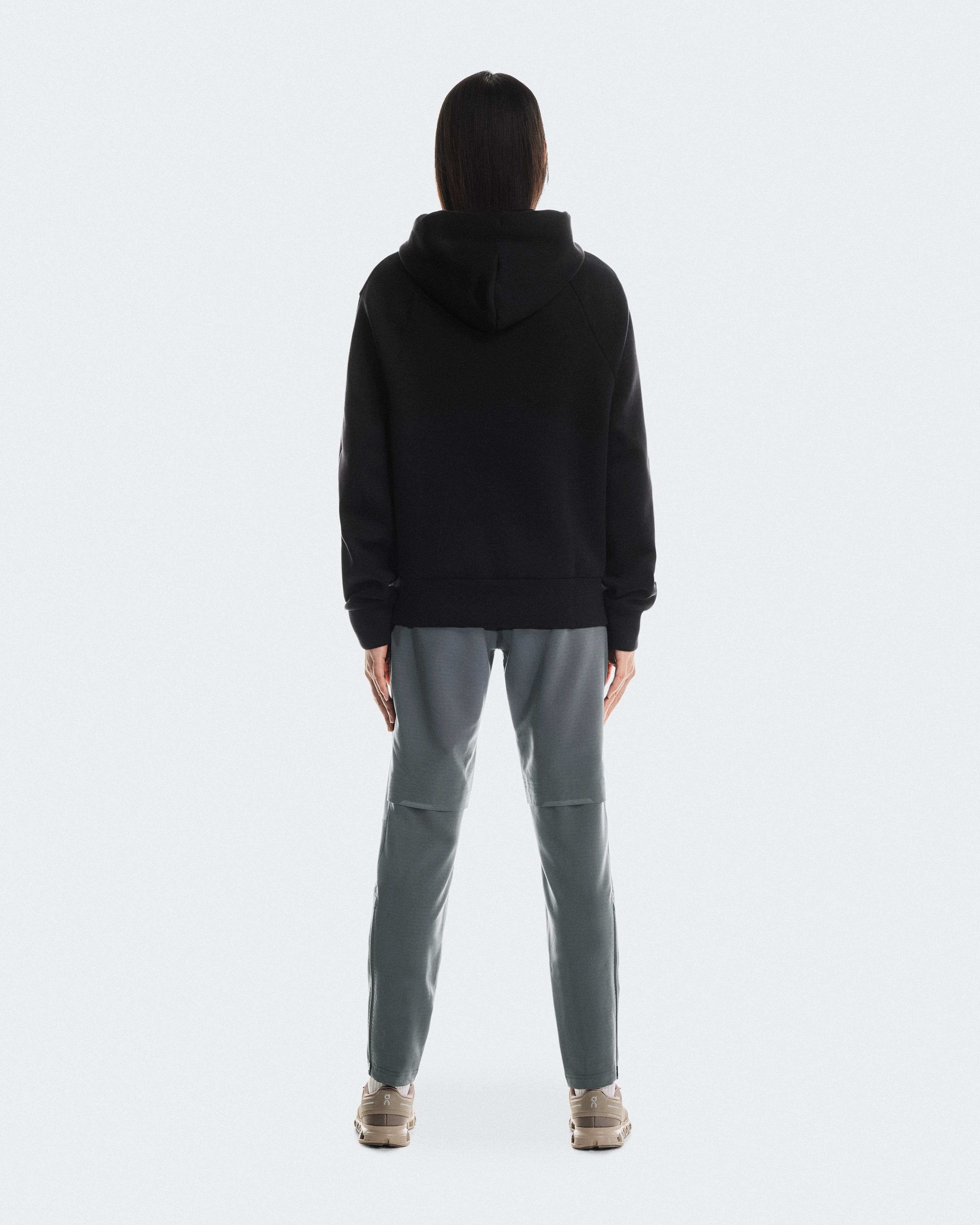 On Focus Tech Zip Hoodie Black Women Hoodies and sweatshirts