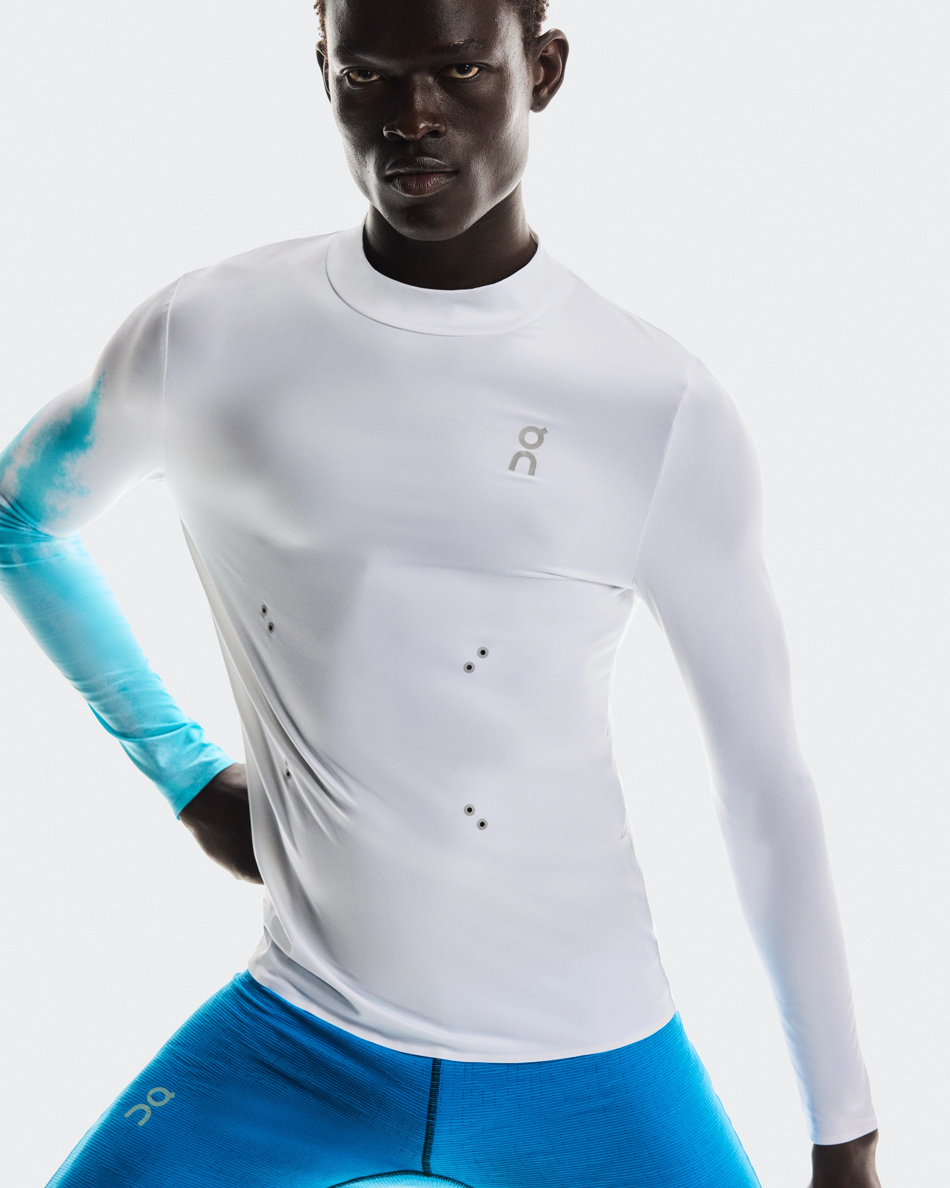On Pace Long-T White & Horizon Men Tops and t-shirts
