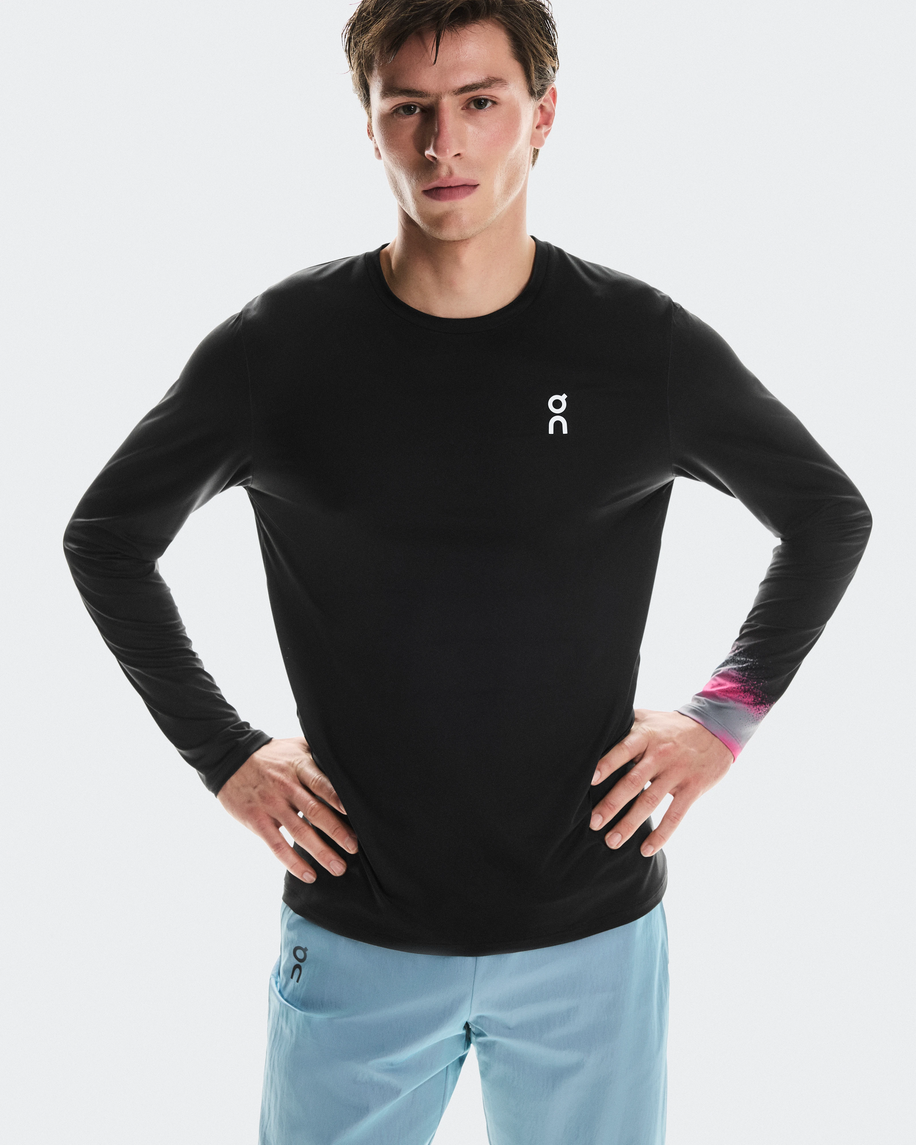 On Court Long-T Black & Rock Men Tops and t-shirts