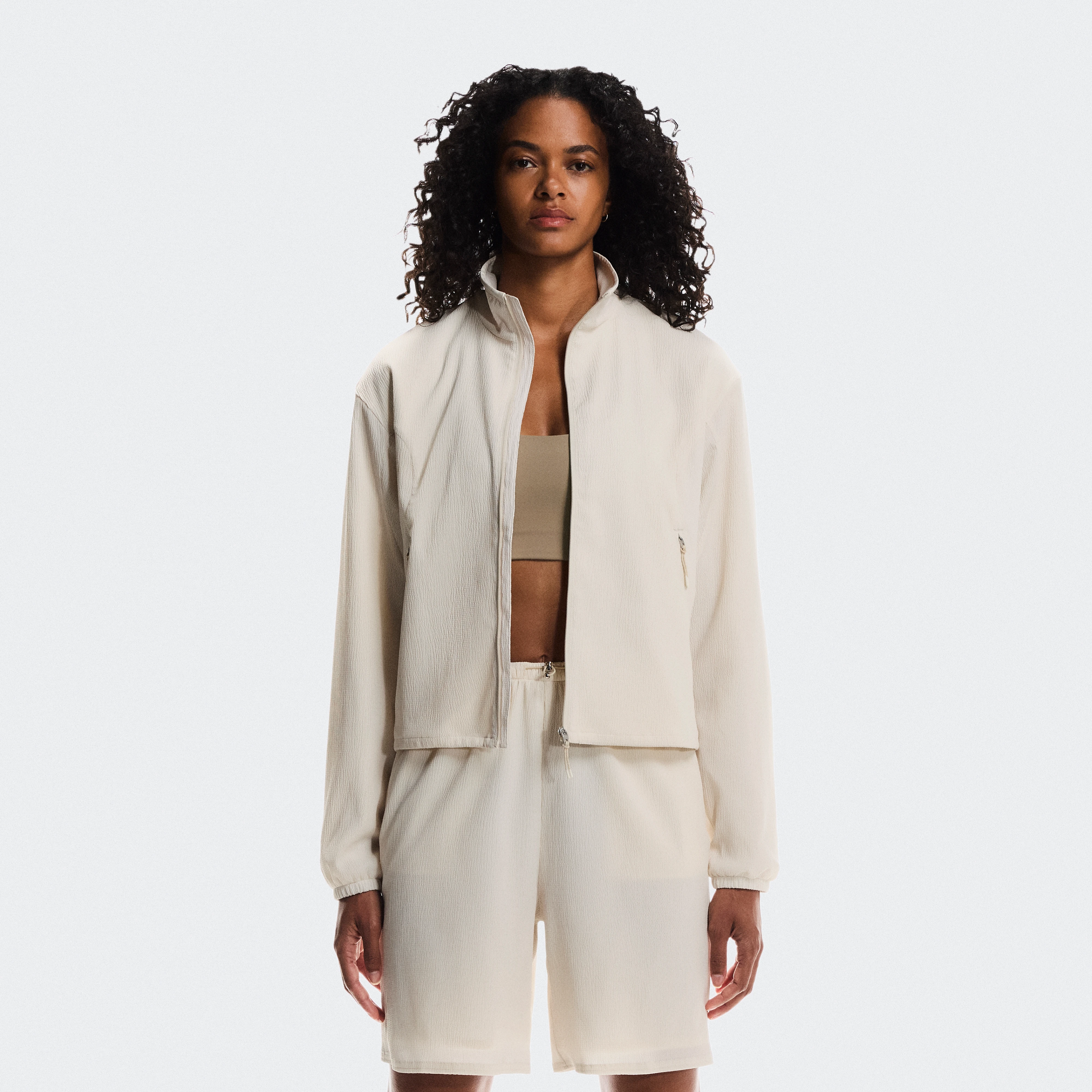 On Track Jacket Beige Women Women – All-day wear Jackets