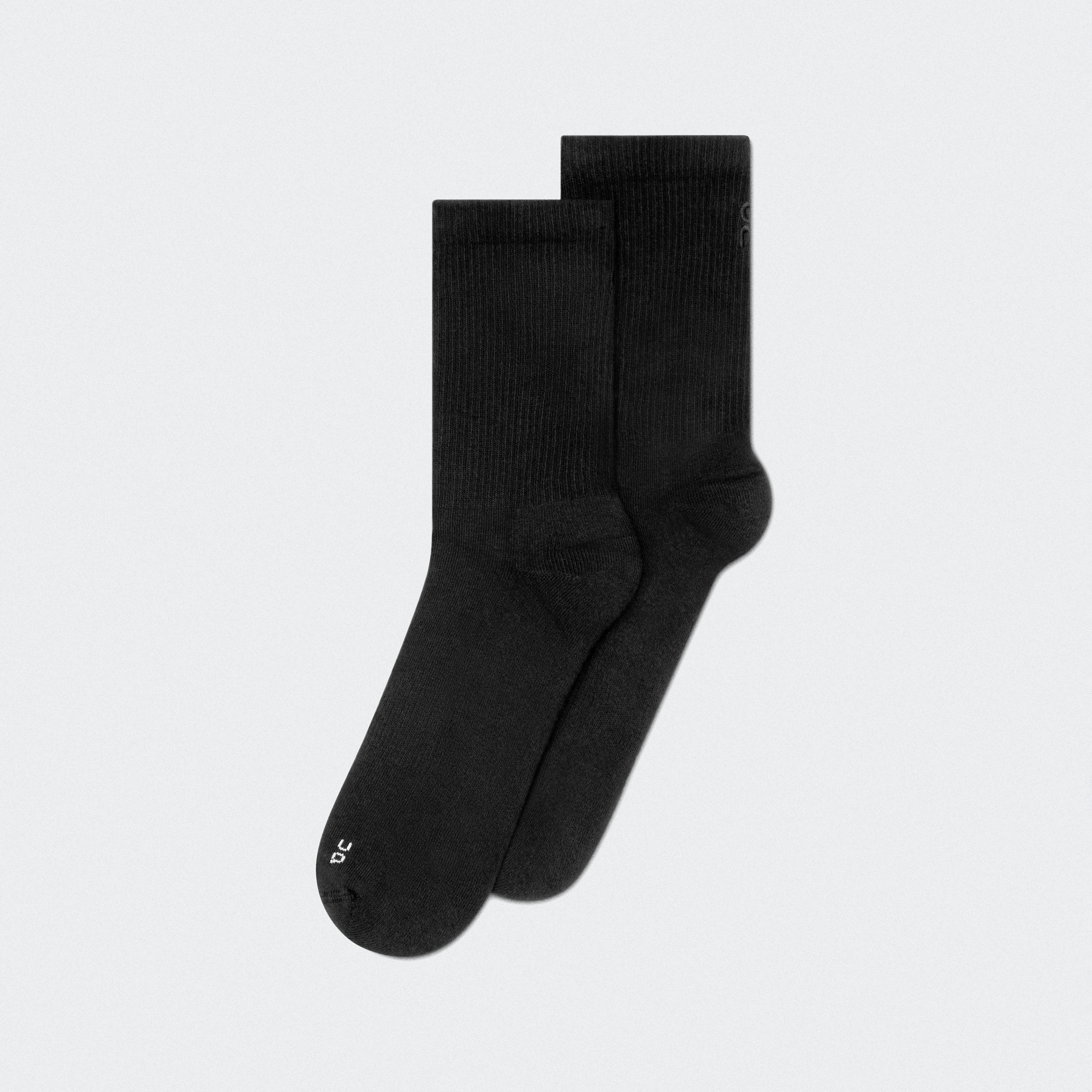 On Club Sock High 2P Black Unisex – Everyday essential Socks Active life