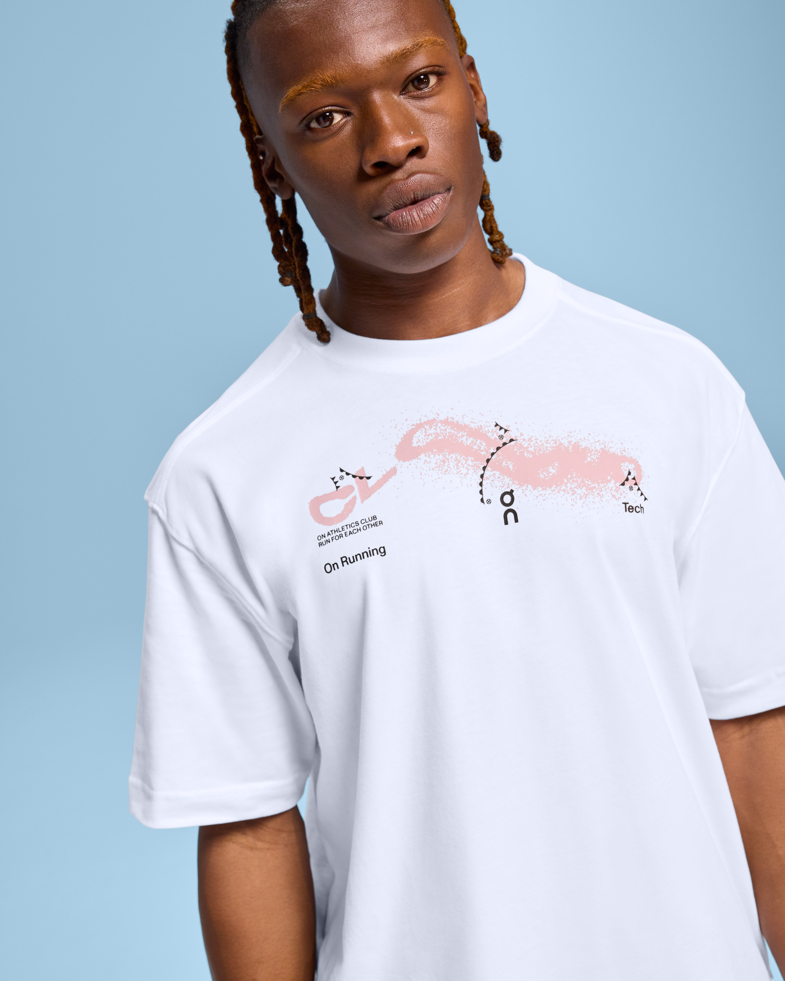On Club-T Cloud White Men Tops and t-shirts