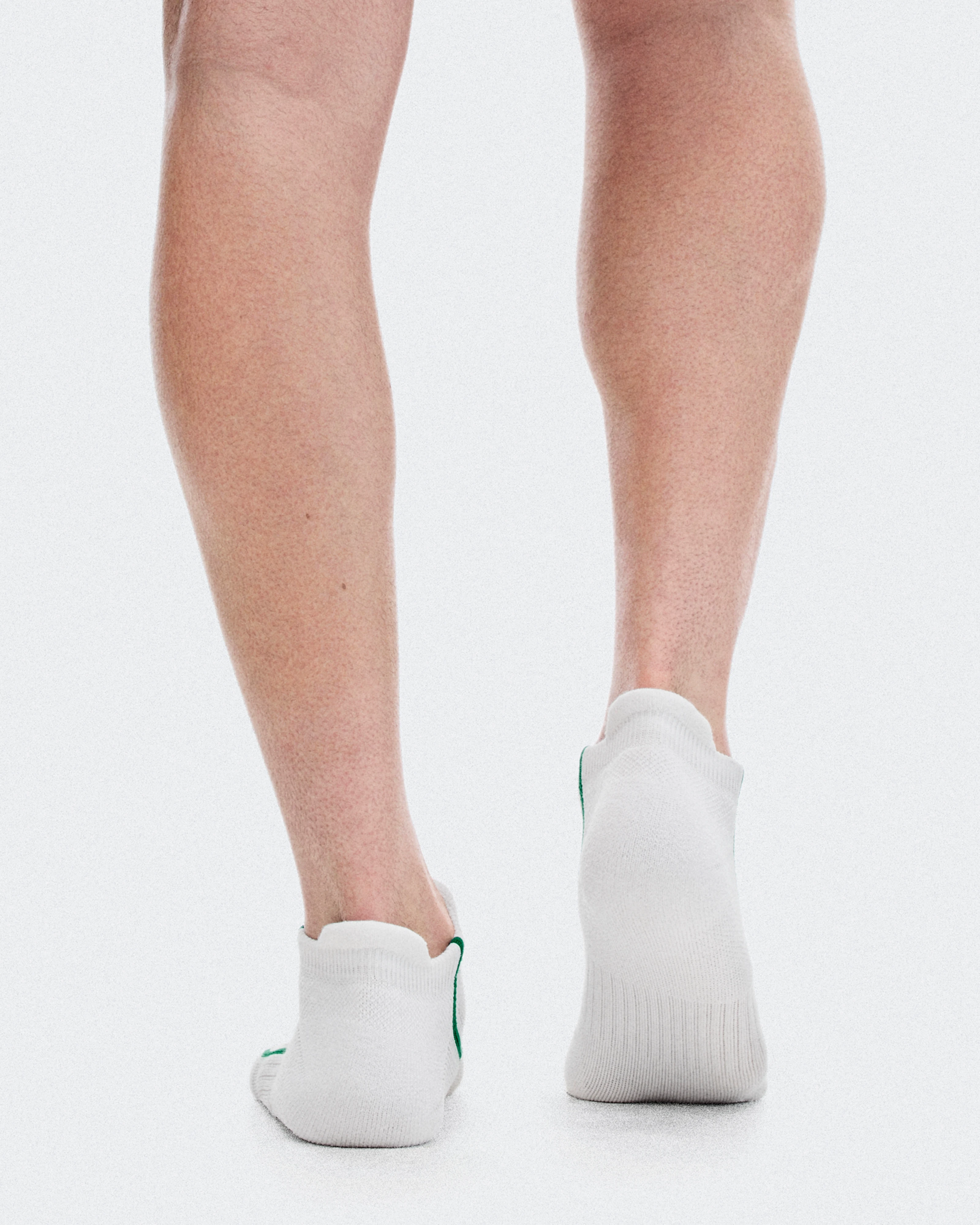 On Court Sock Low White & Neem Unisexe Chaussettes
