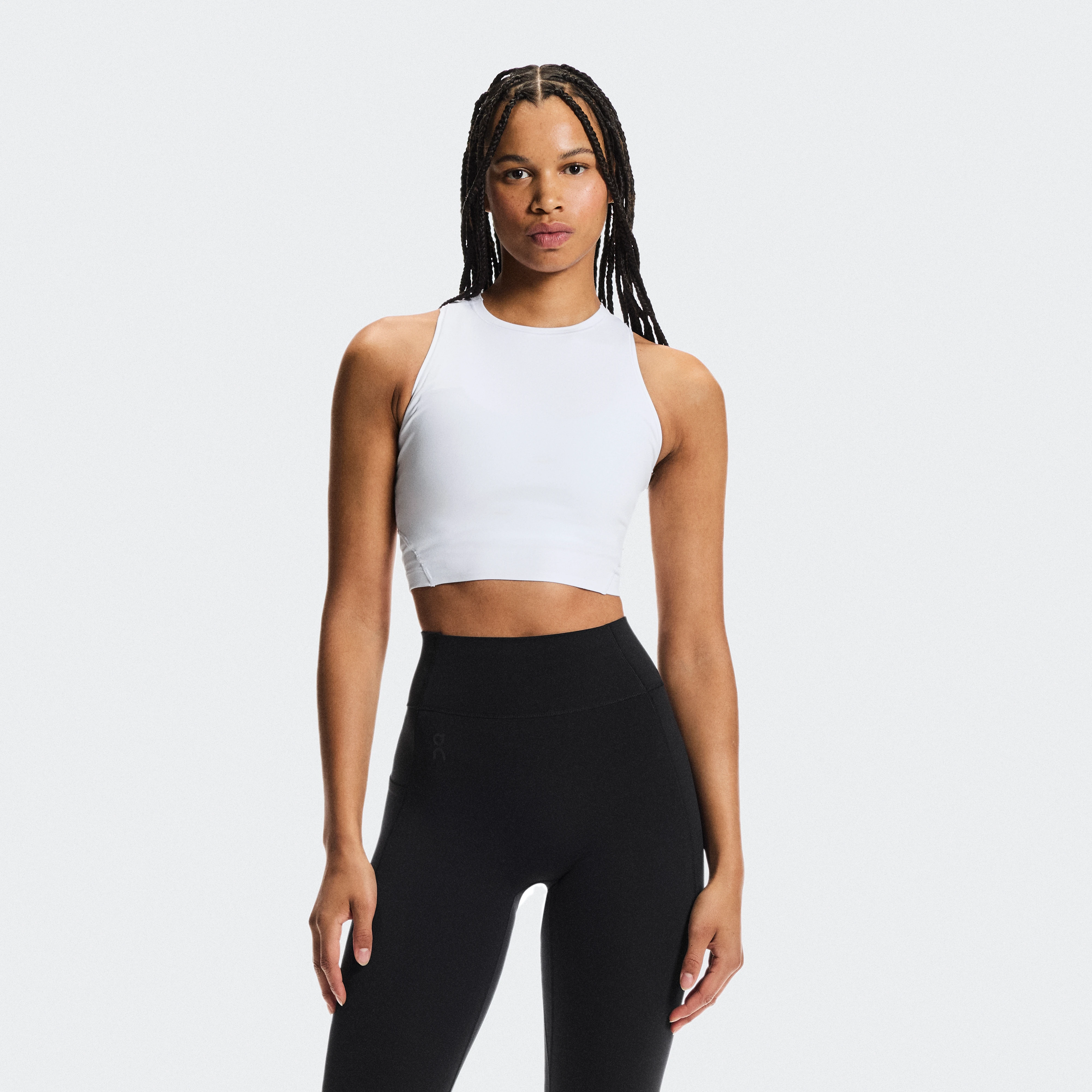 On Studio Crop White Women Women – Low-intensity workouts, yoga, light runs Tops and t-shirts