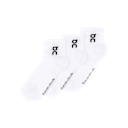 Logo Sock Mid 3P in White