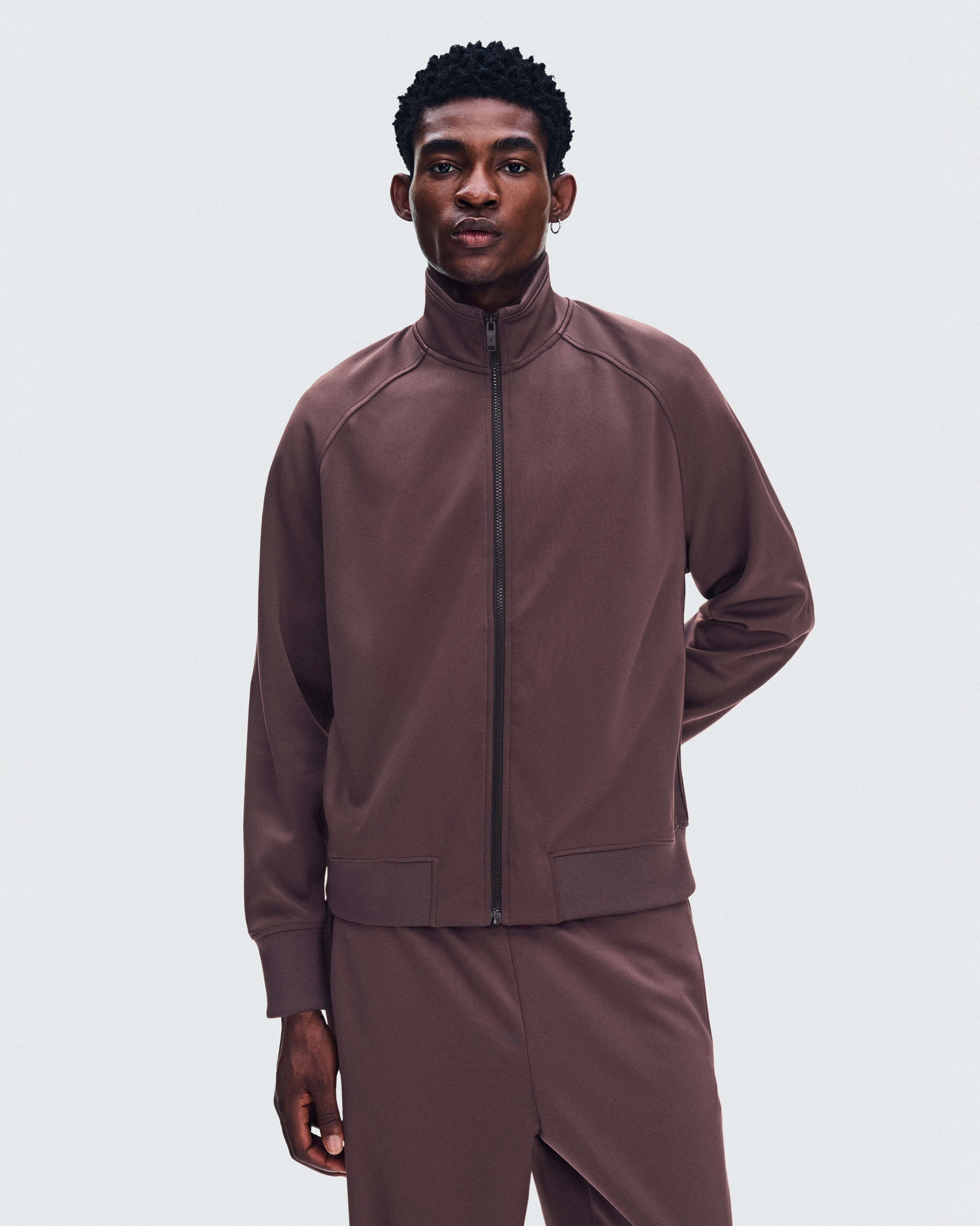 On Courtside Full-Zip Mulberry Men Jackets