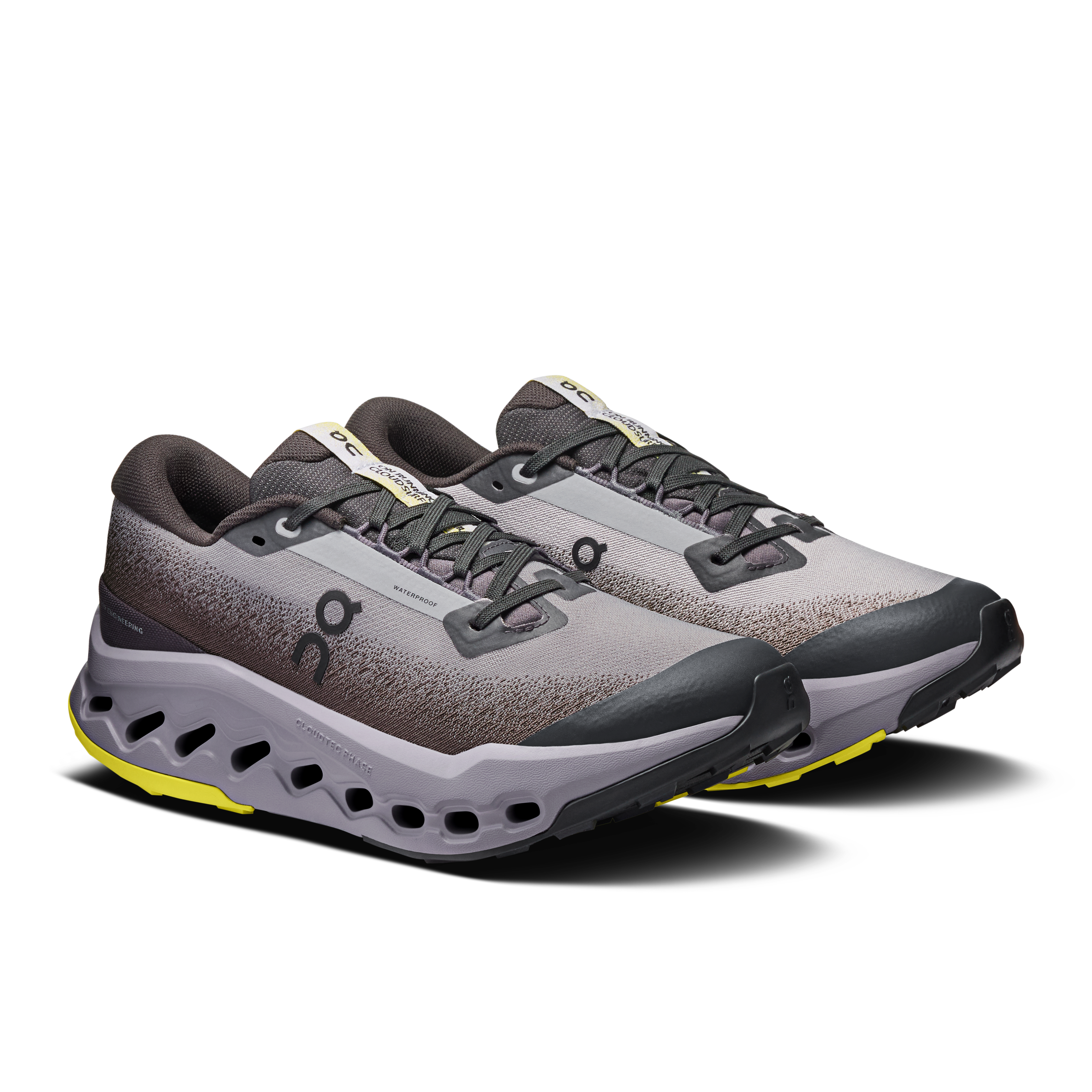 On Cloudsurfer Trail 2 Waterproof Black & Lilac Women Trail running Shoes