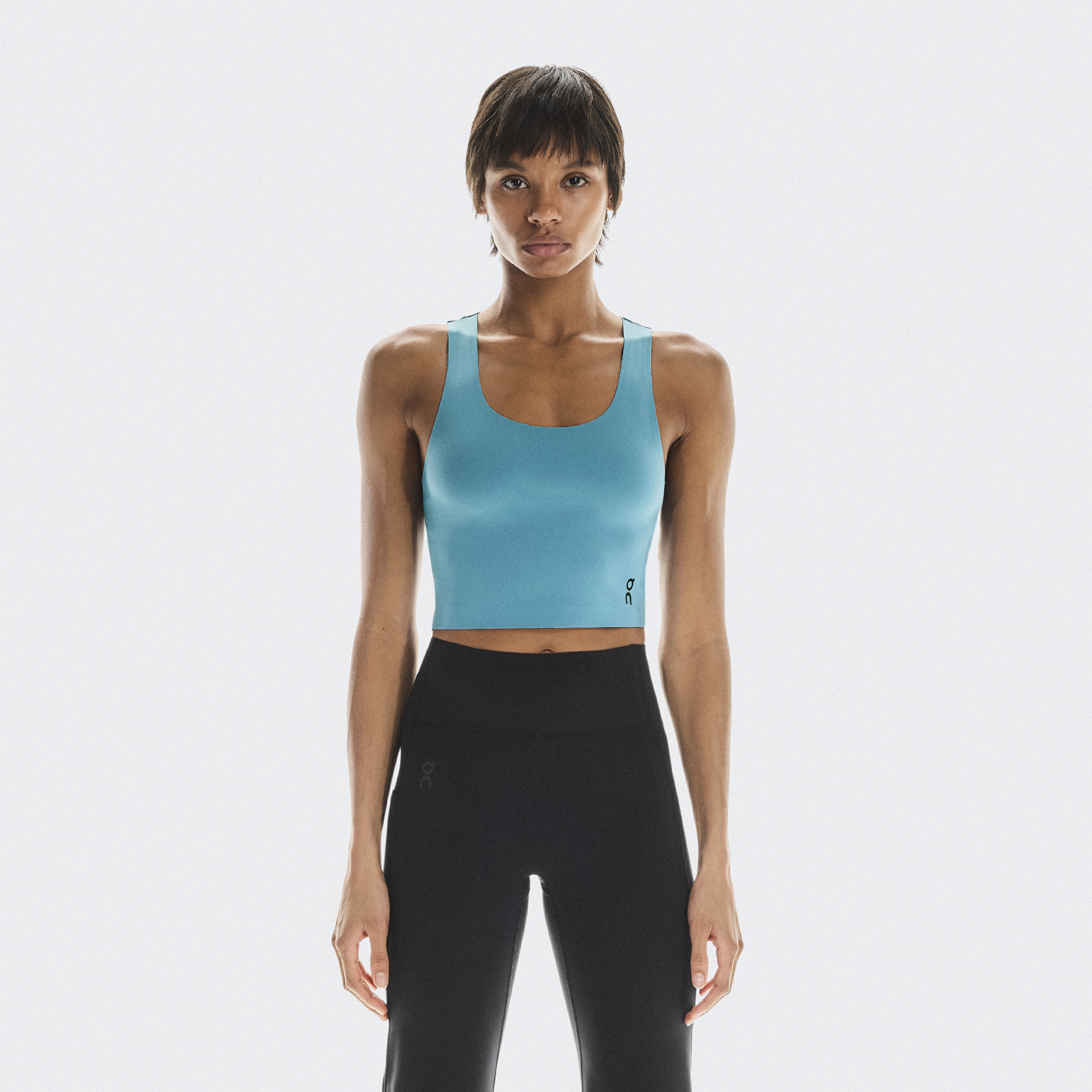 Studio Open Back Crop Shirt in Niagara