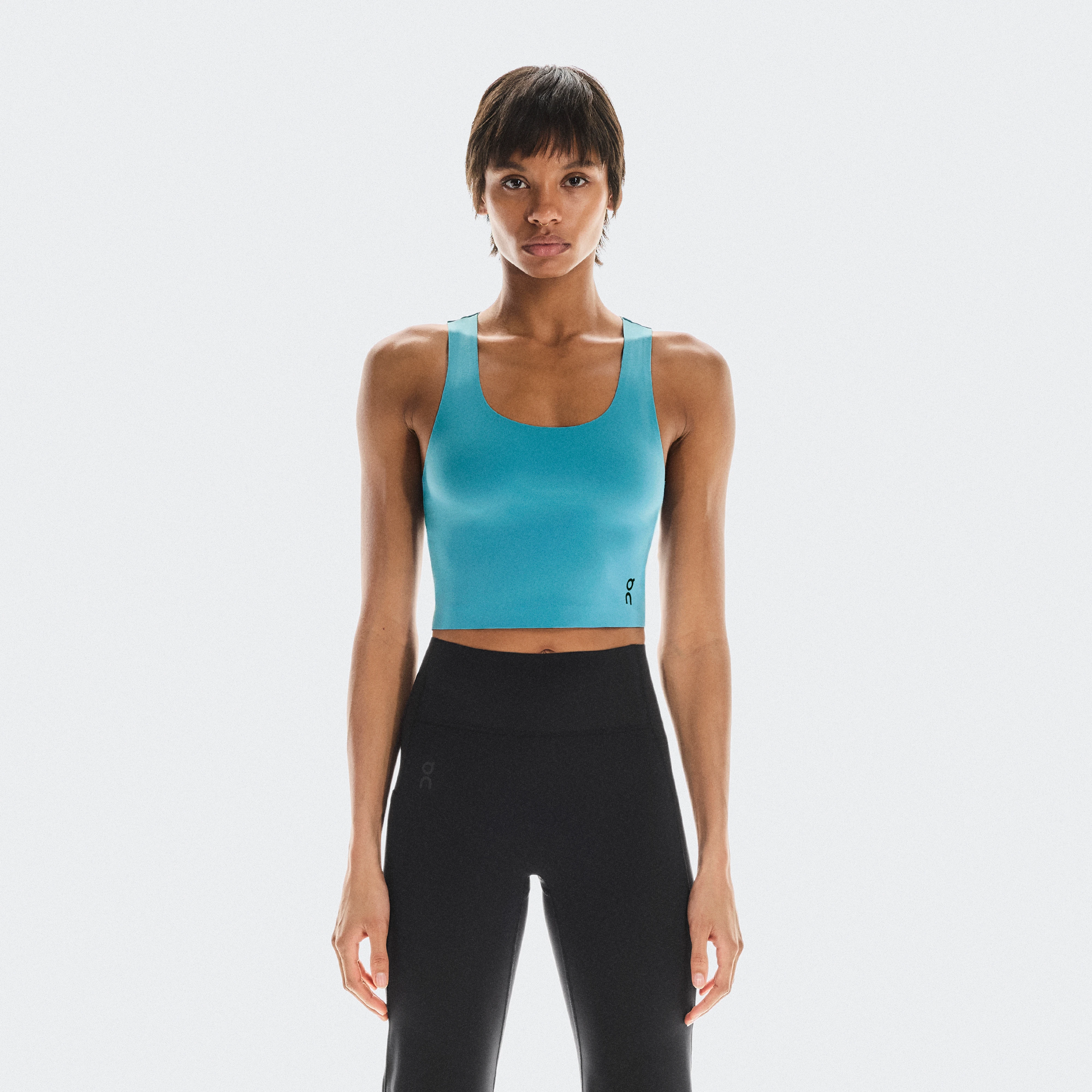 On Studio Open Back Crop Blue Women Women – All-day comfort, low-intensity, lightweight Tops and t-shirts