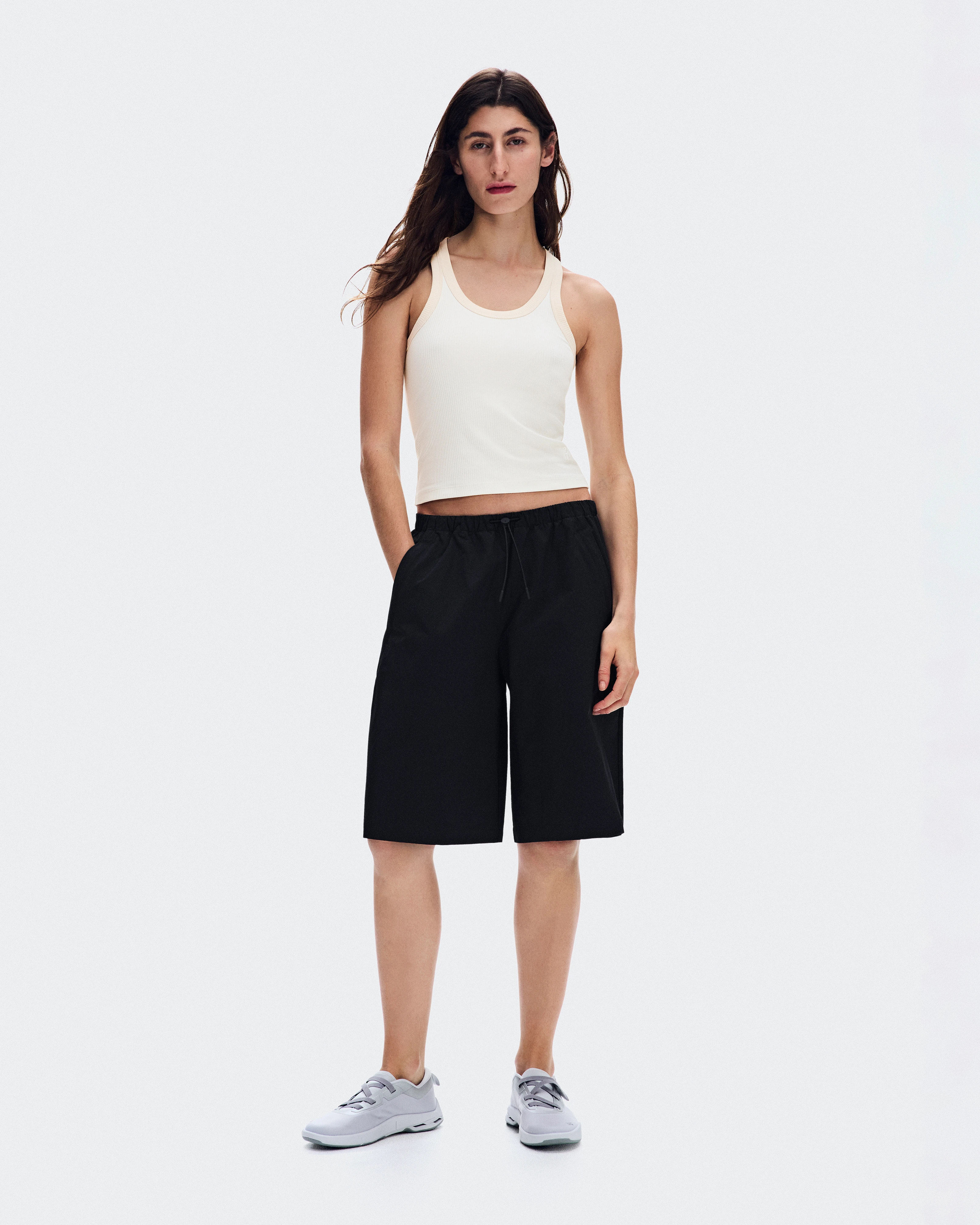 On Bermuda Shorts Black Donna Pantaloncini