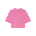 Train Flex-T Crop Short-Sleeve Shirt in Bubblegum Heather