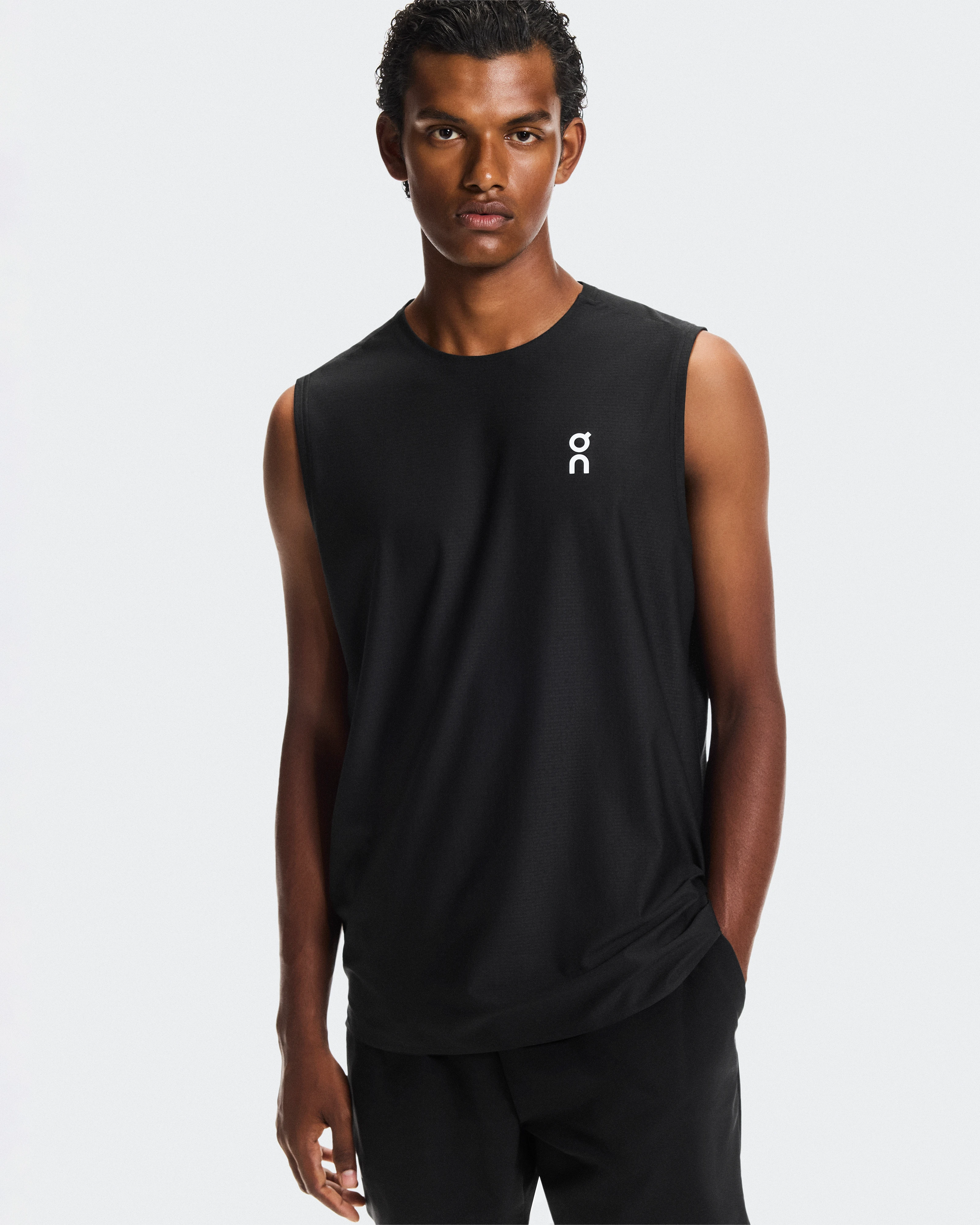 On Court Tank Black Men Tops and t-shirts
