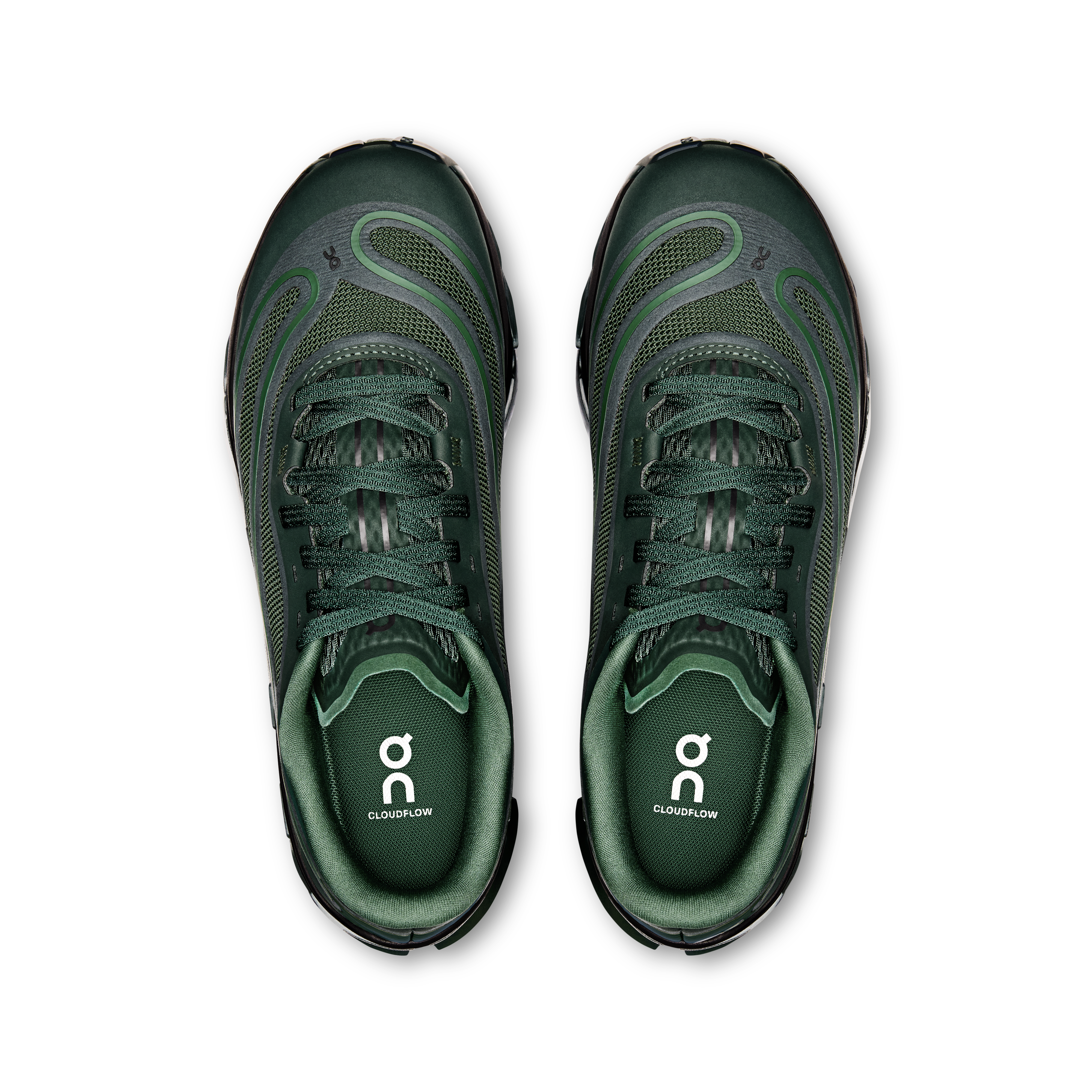 On Cloudflow 5 AD Obsidian & Evergreen Femme Active Life Chaussures