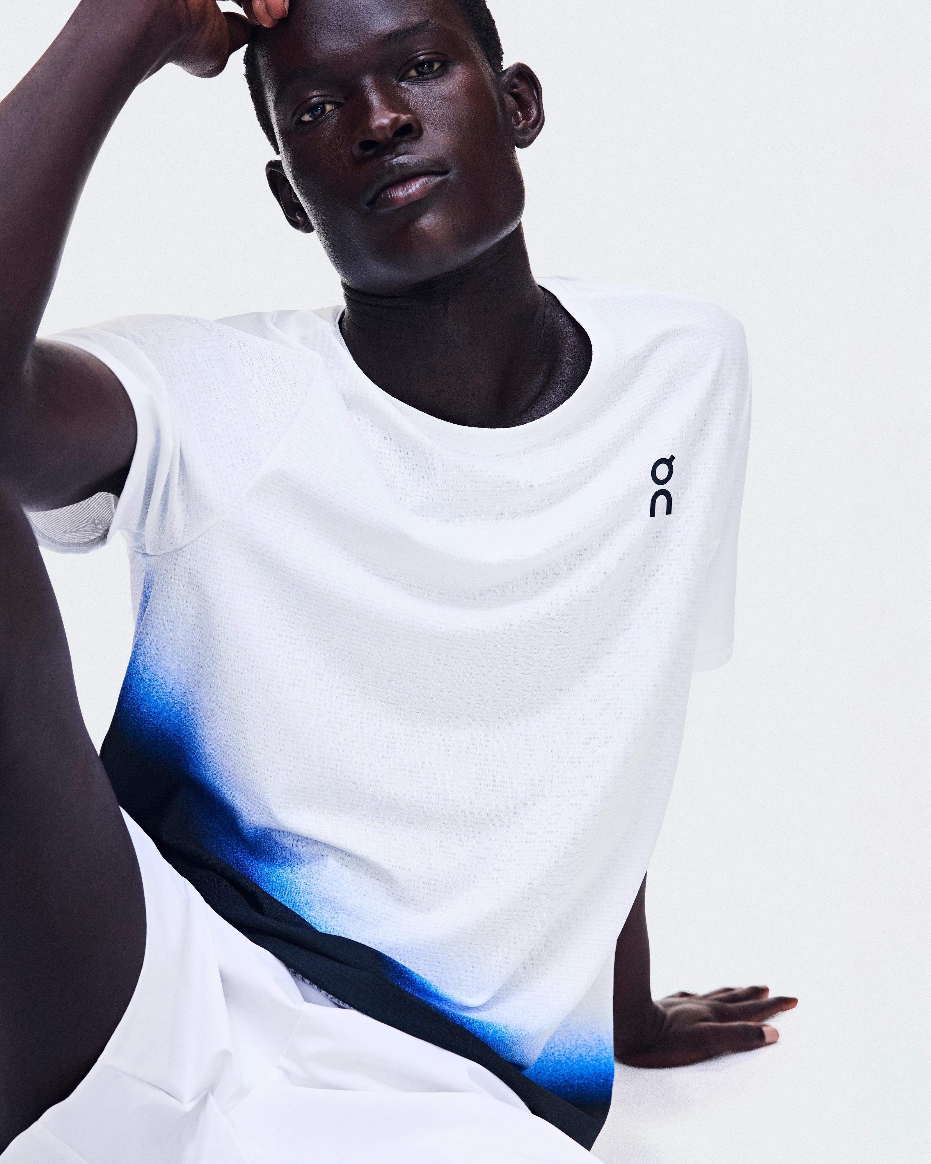 On Court-T Swing White & Jay Masculino Partes de cima e camisetas