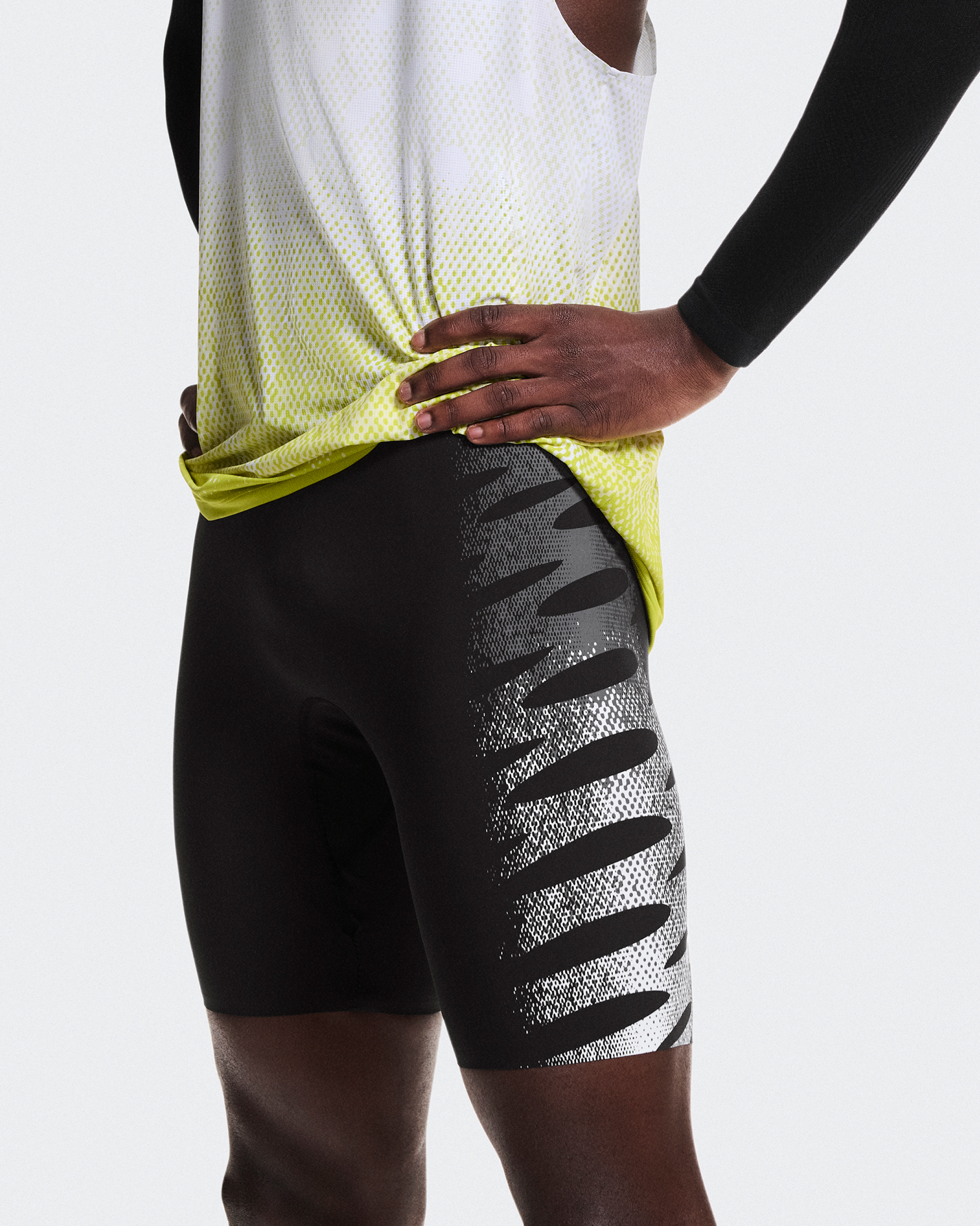 Men's Zero Half Tights | Grey, White & Black | On United States