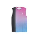 Court Tank Top in Black/Pink
