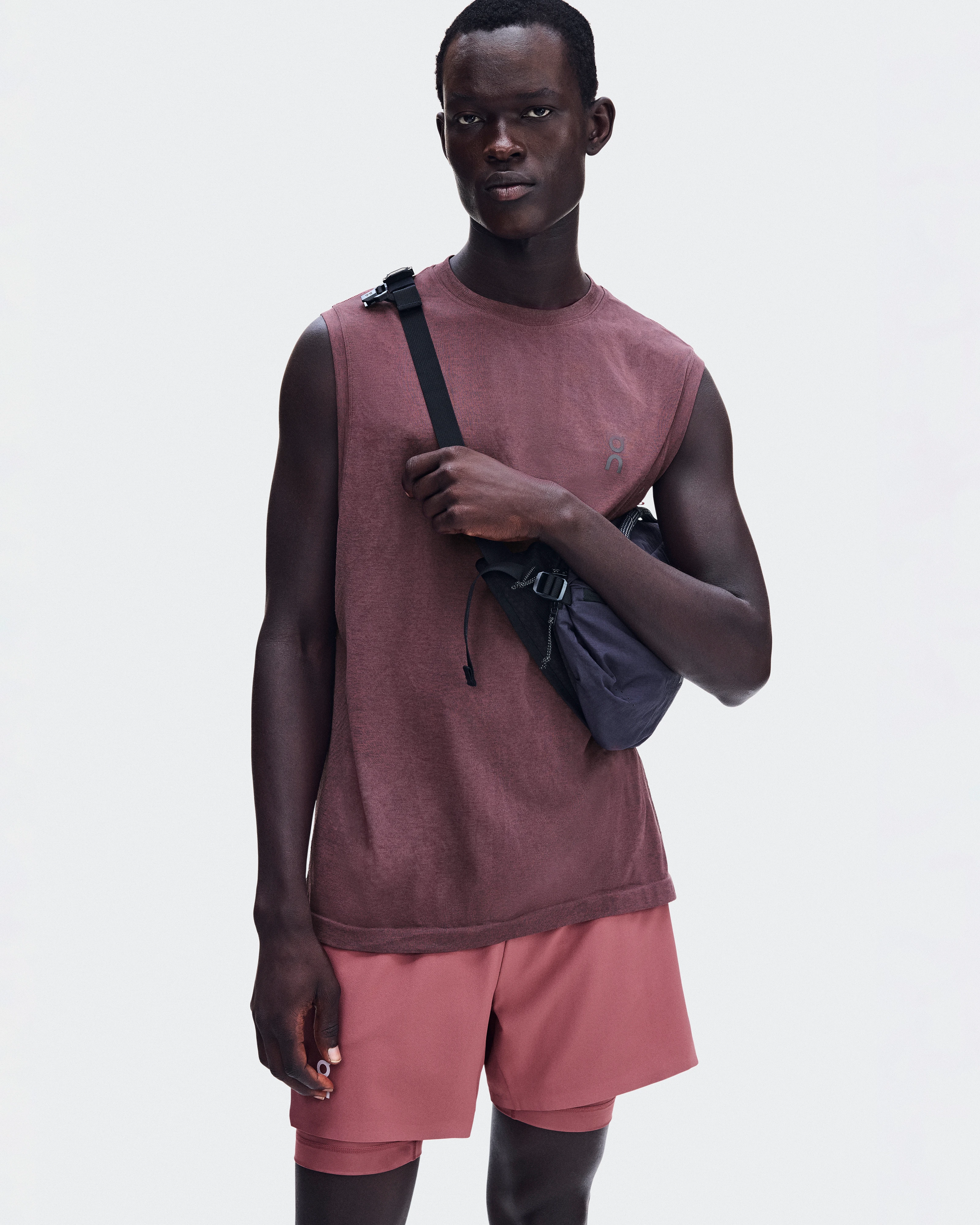 On Train Flex Tank Barberry Heather Men Tops and t-shirts