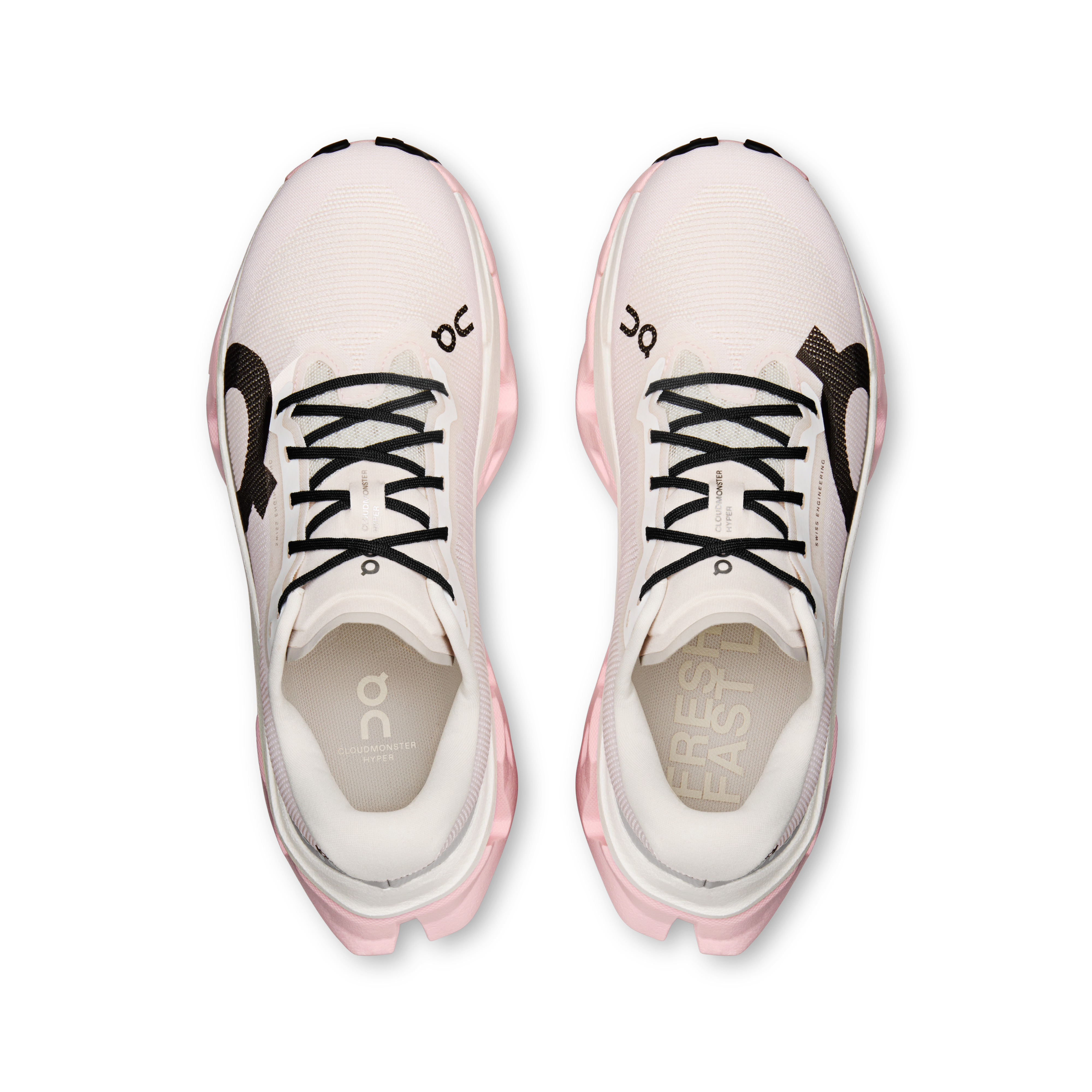 On Cloudmonster 3 Hyper Ivory & Peony Women – Long runs, tempo runs, responsive ride Shoes
