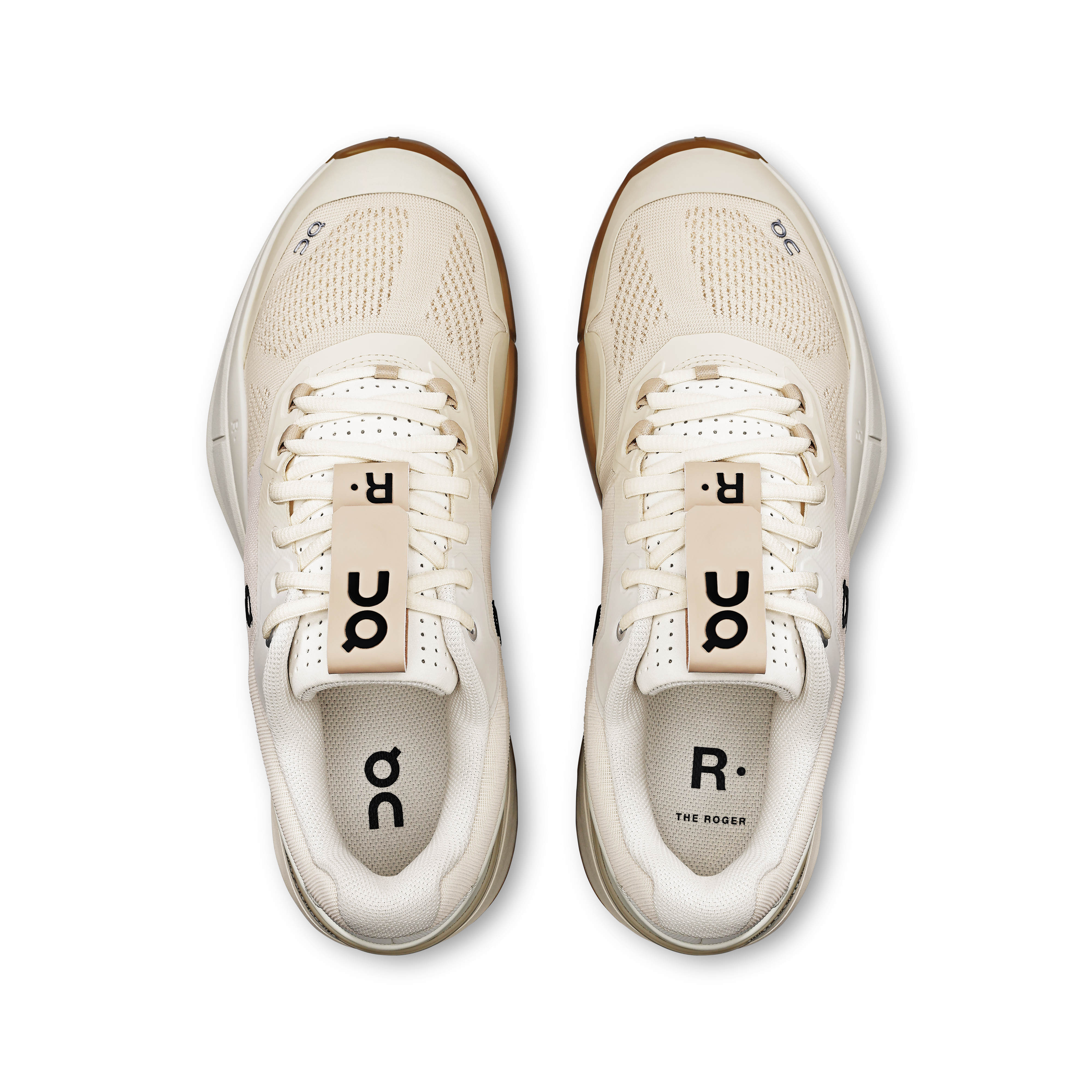 On THE ROGER Pro Ivory & Ivory メンズ テニス シューズ