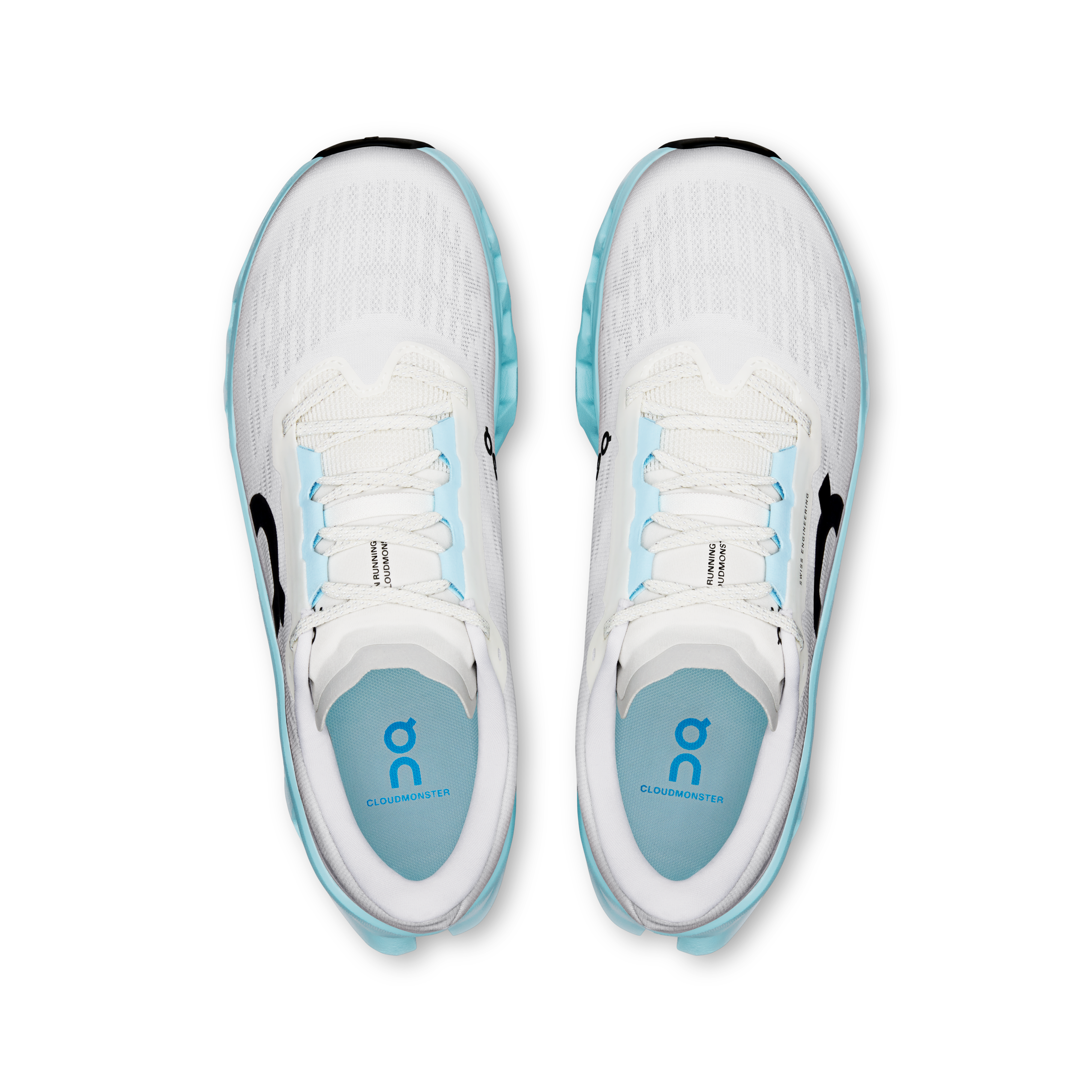 On Cloudmonster 3 Ivory & Topaz Masculino Corrida de rua Tênis