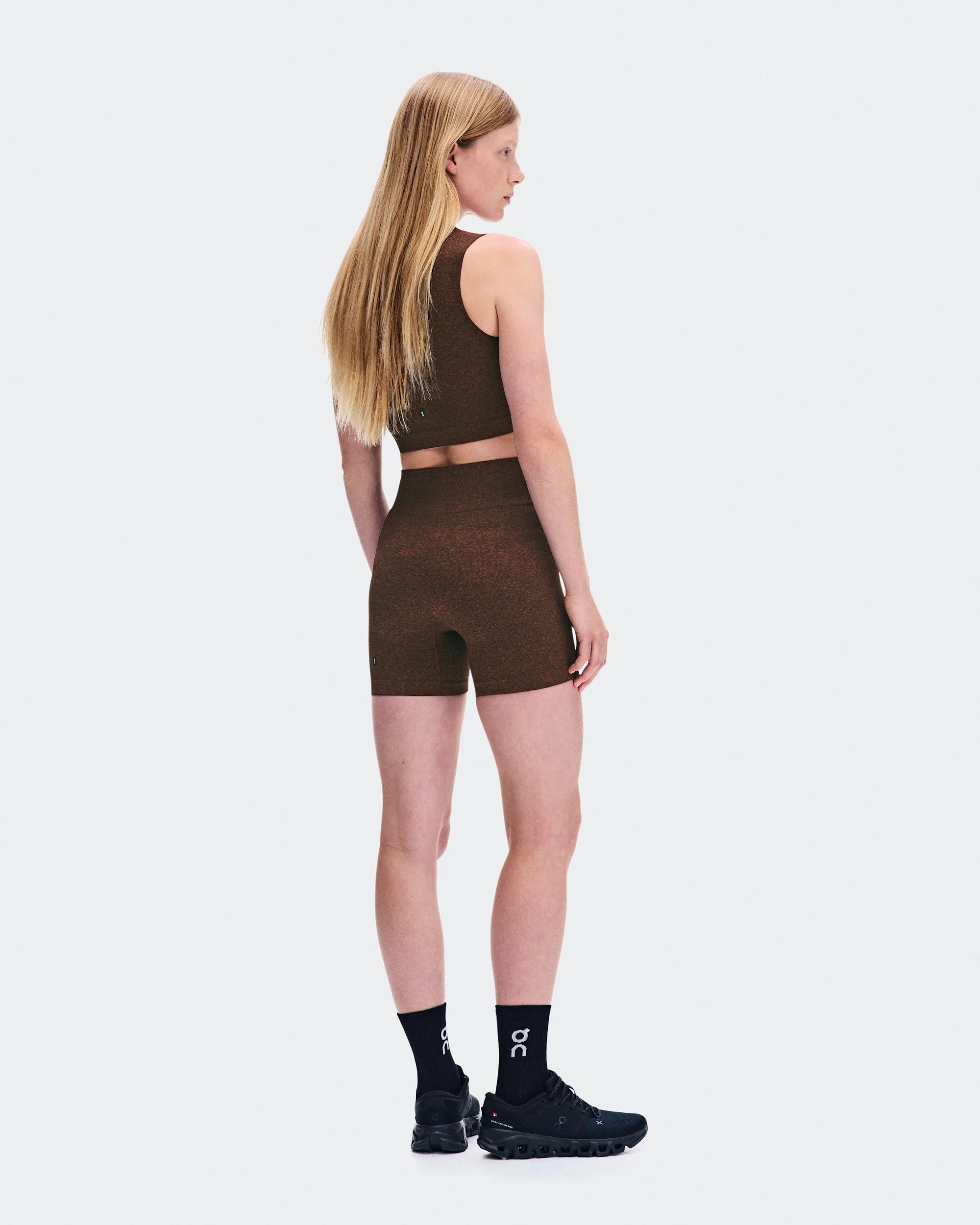 Women's Studio Knit Shorts Cinnamon Heather - thumbnail 3