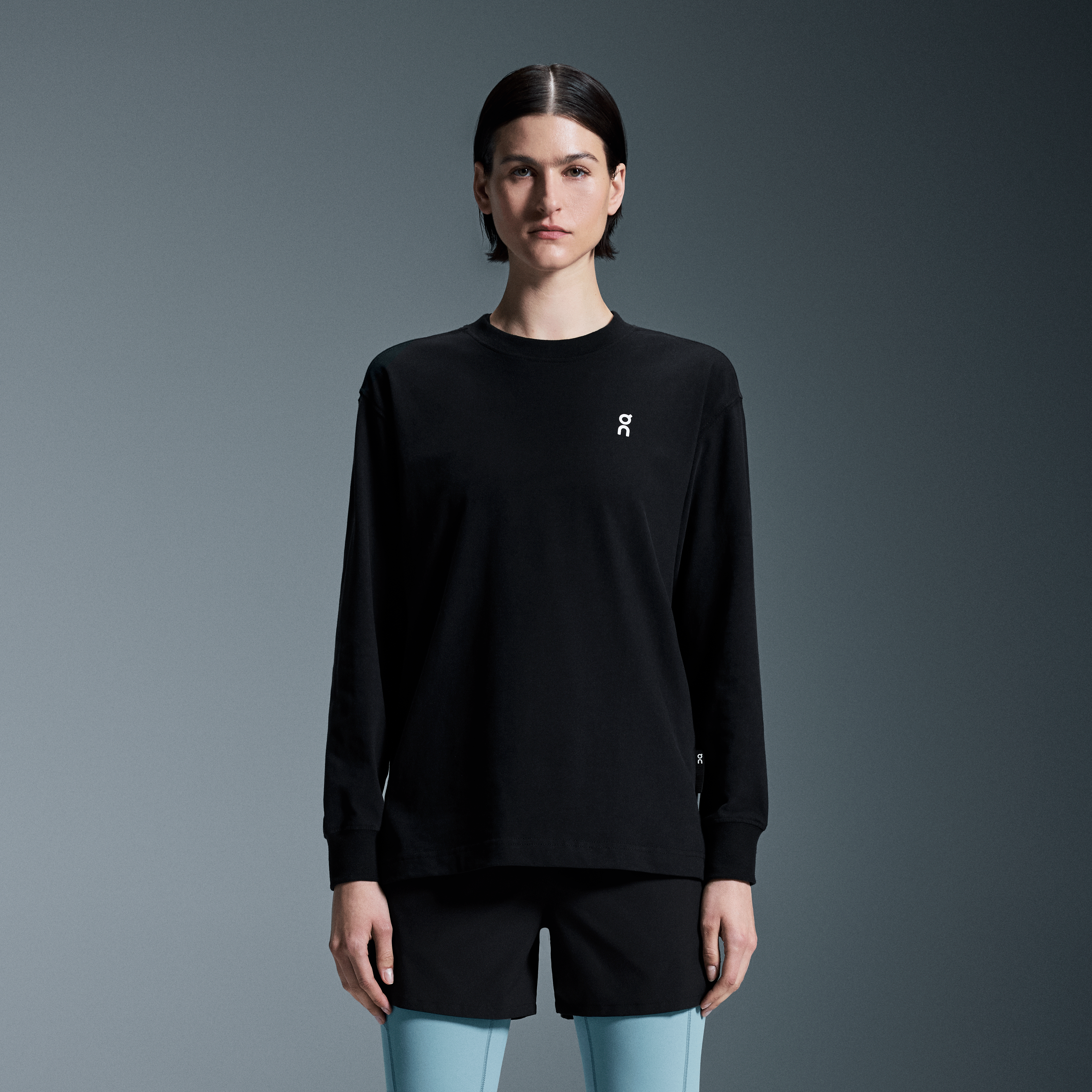 Club Long-T Long-Sleeve Shirt in Black