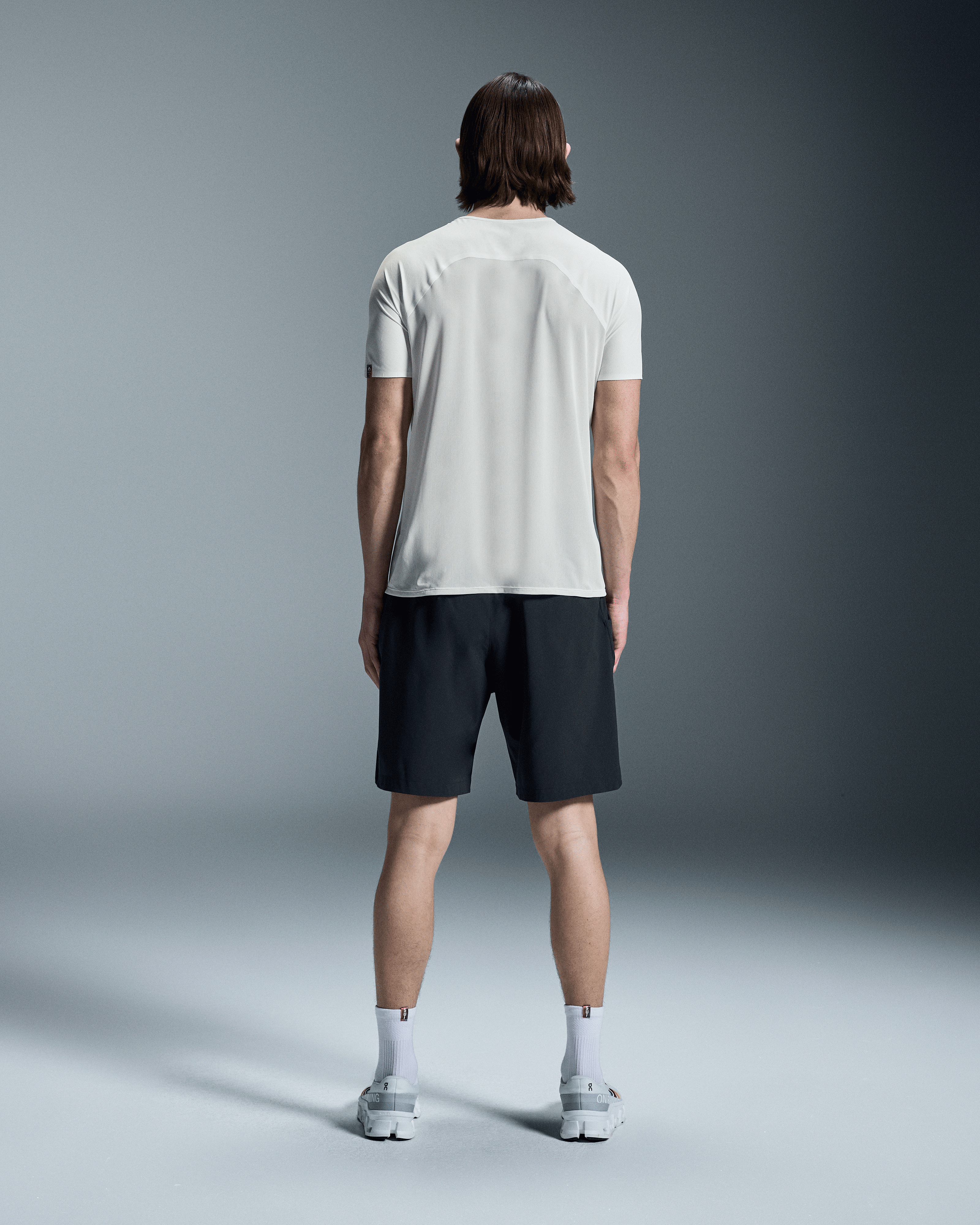 On Swiss Olympic Performance-T Undyed-White Homme Hauts et t-shirts