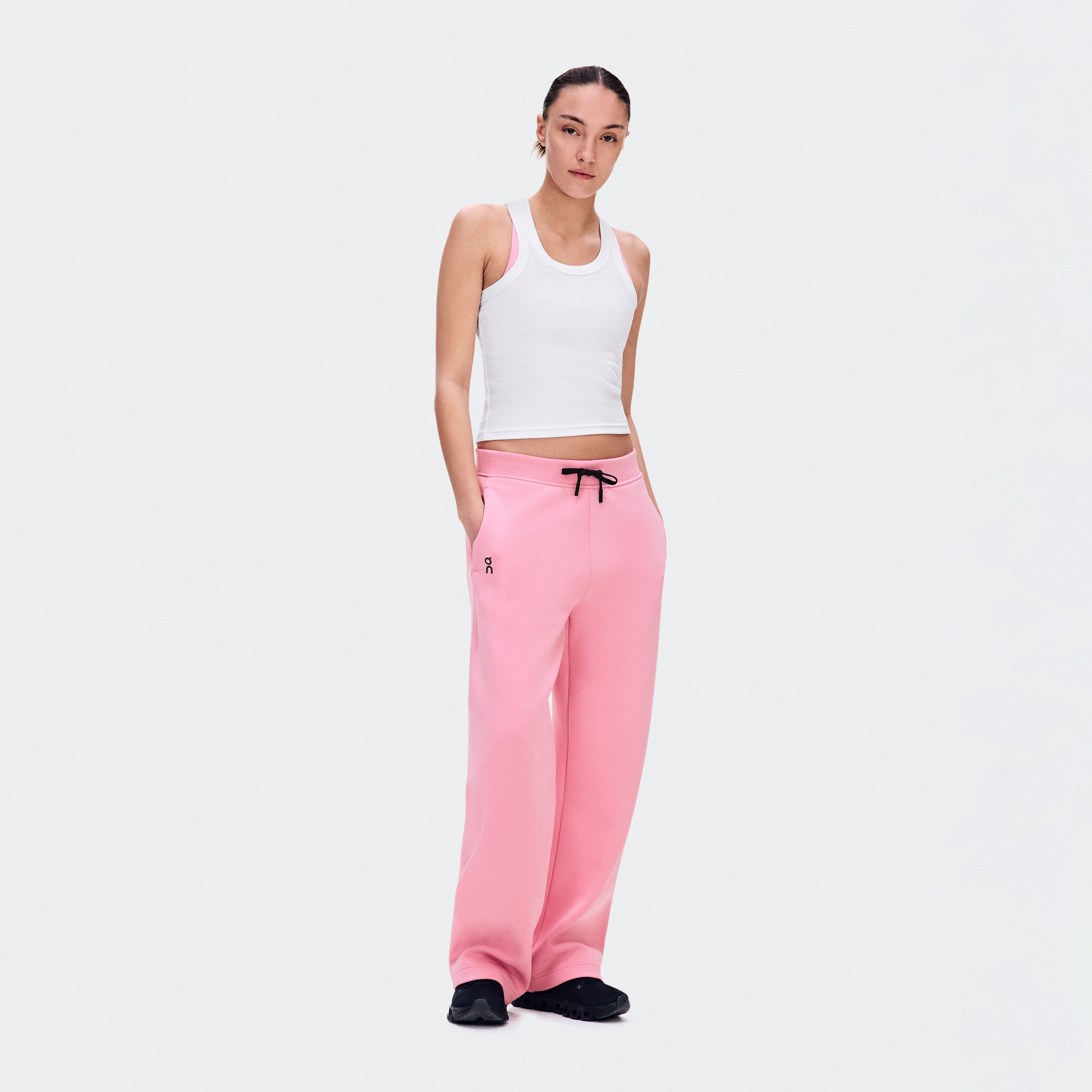 On Focus Tech Sweatpants Magnolia Femme – Quotidien, voyage, récupération Pantalons