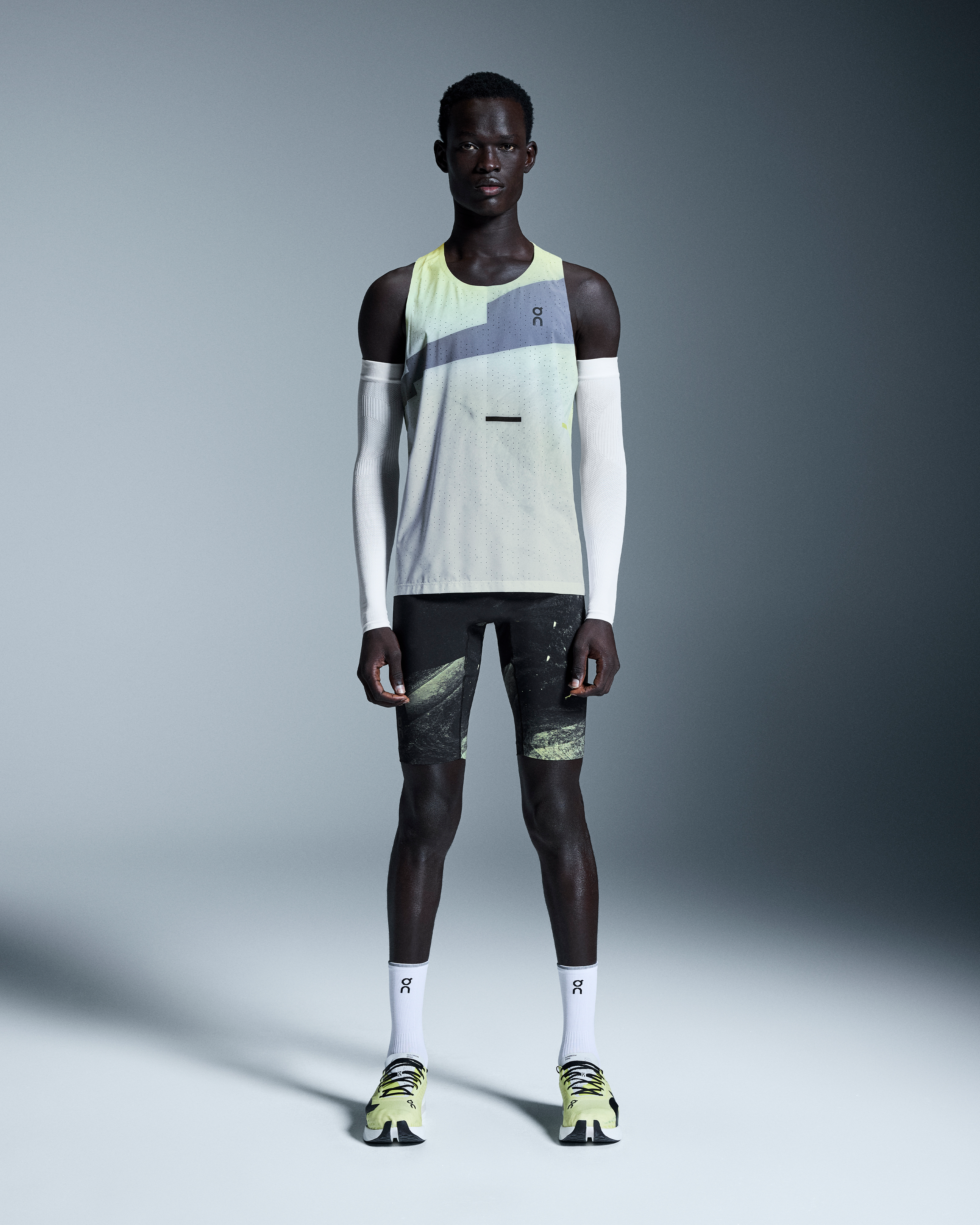 Race Tights HalfMen / Black | Limelight / L