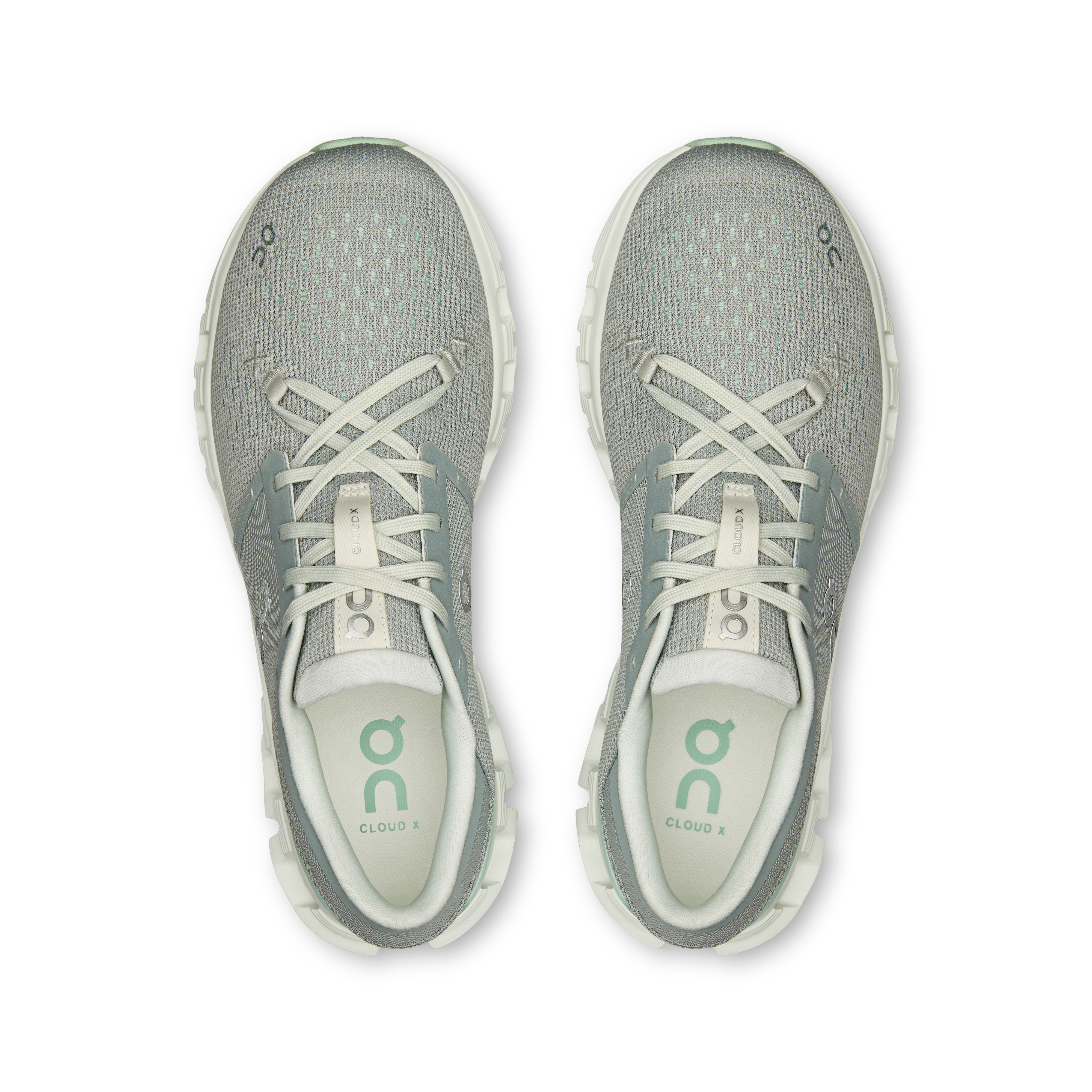 On Cloud X 4 Tin & Iceberg Femme training_shoes Chaussures