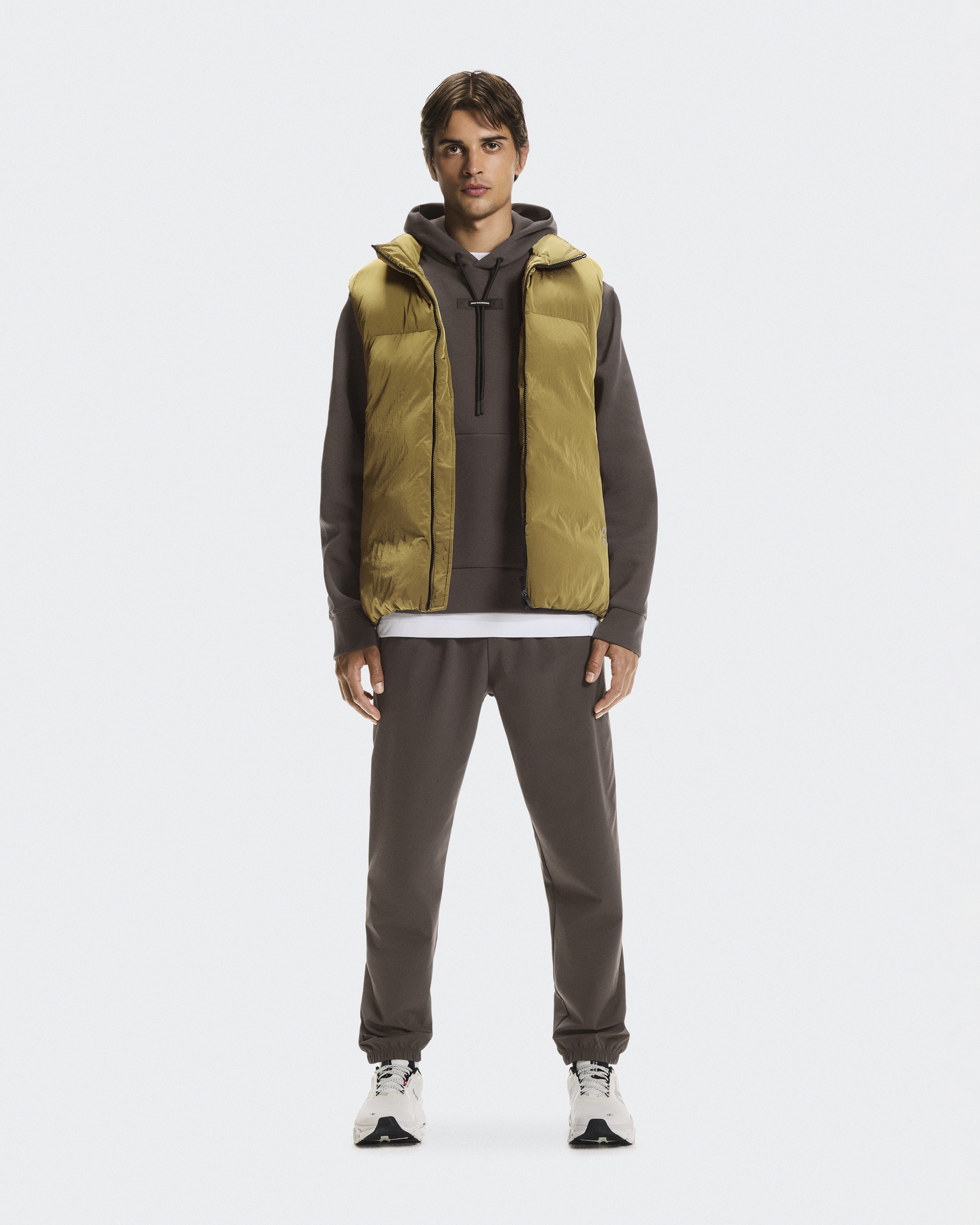 On Men's All-Day Puffer Vest in Nutmeg, Size: XL, Polyamide/Mesh Polyester