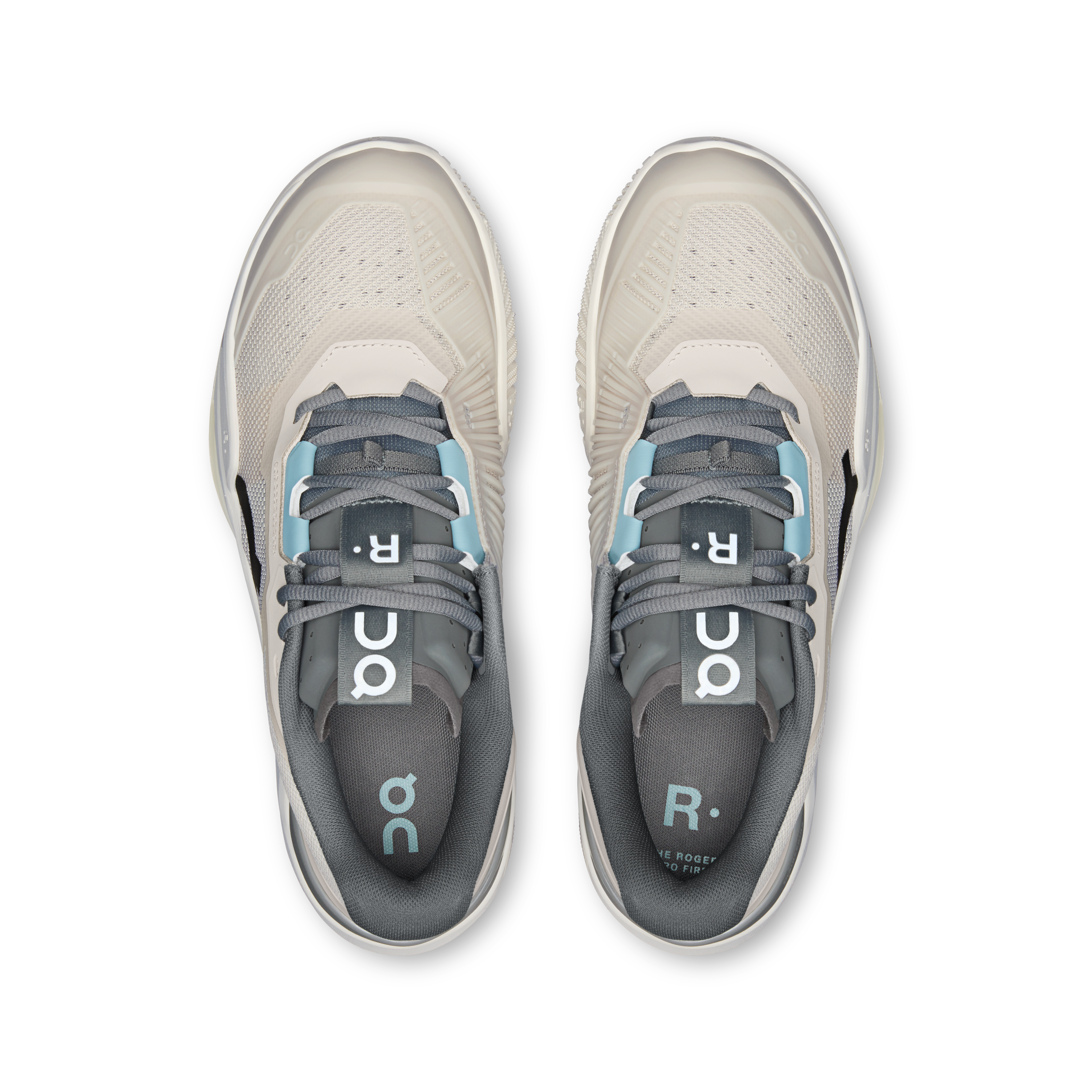 On THE ROGER Pro Fire Pearl & Ivory Men Tennis Shoes