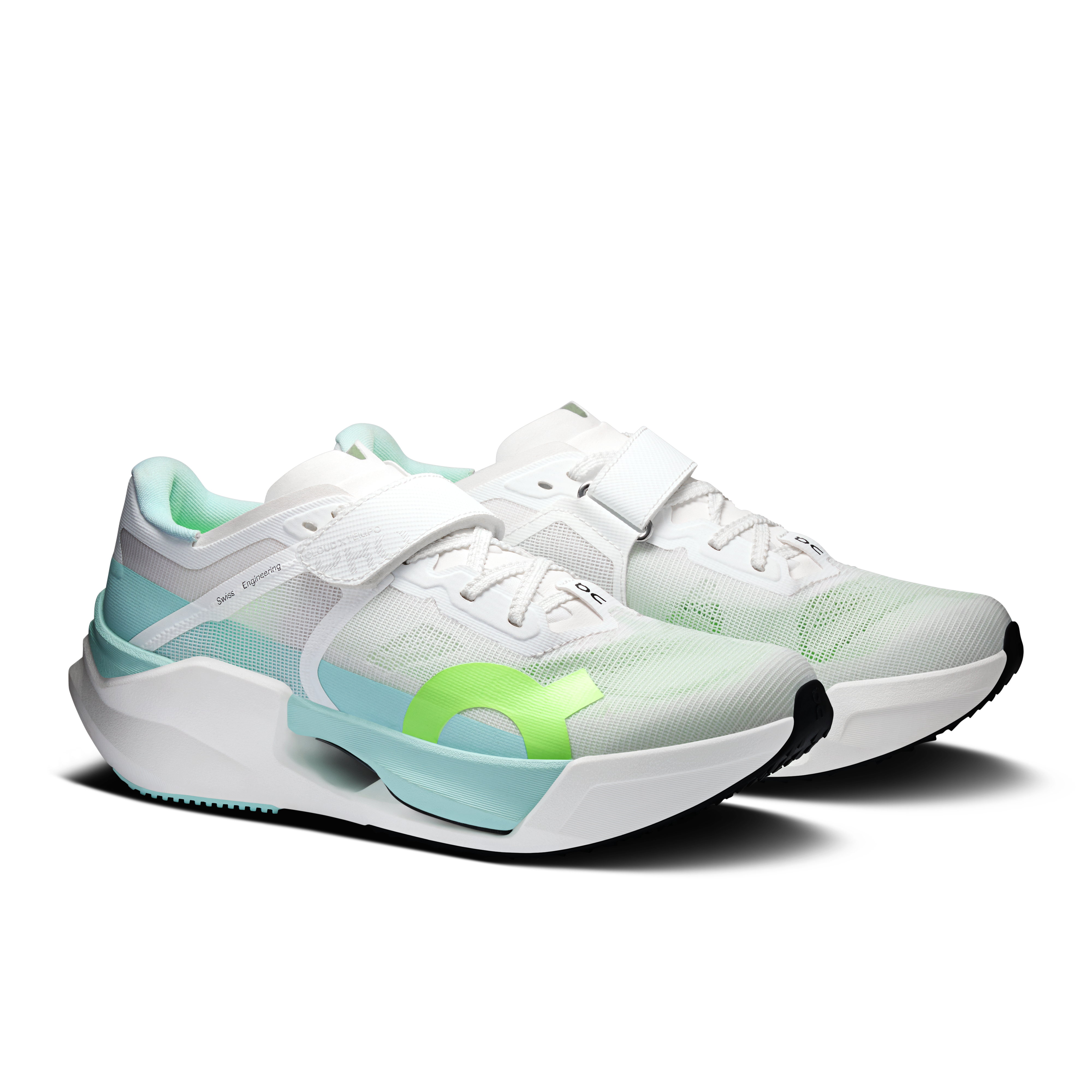 On Cloud X Tempo Pro White & Celeste Men – Hybrid training, hybrid fitness racing Shoes