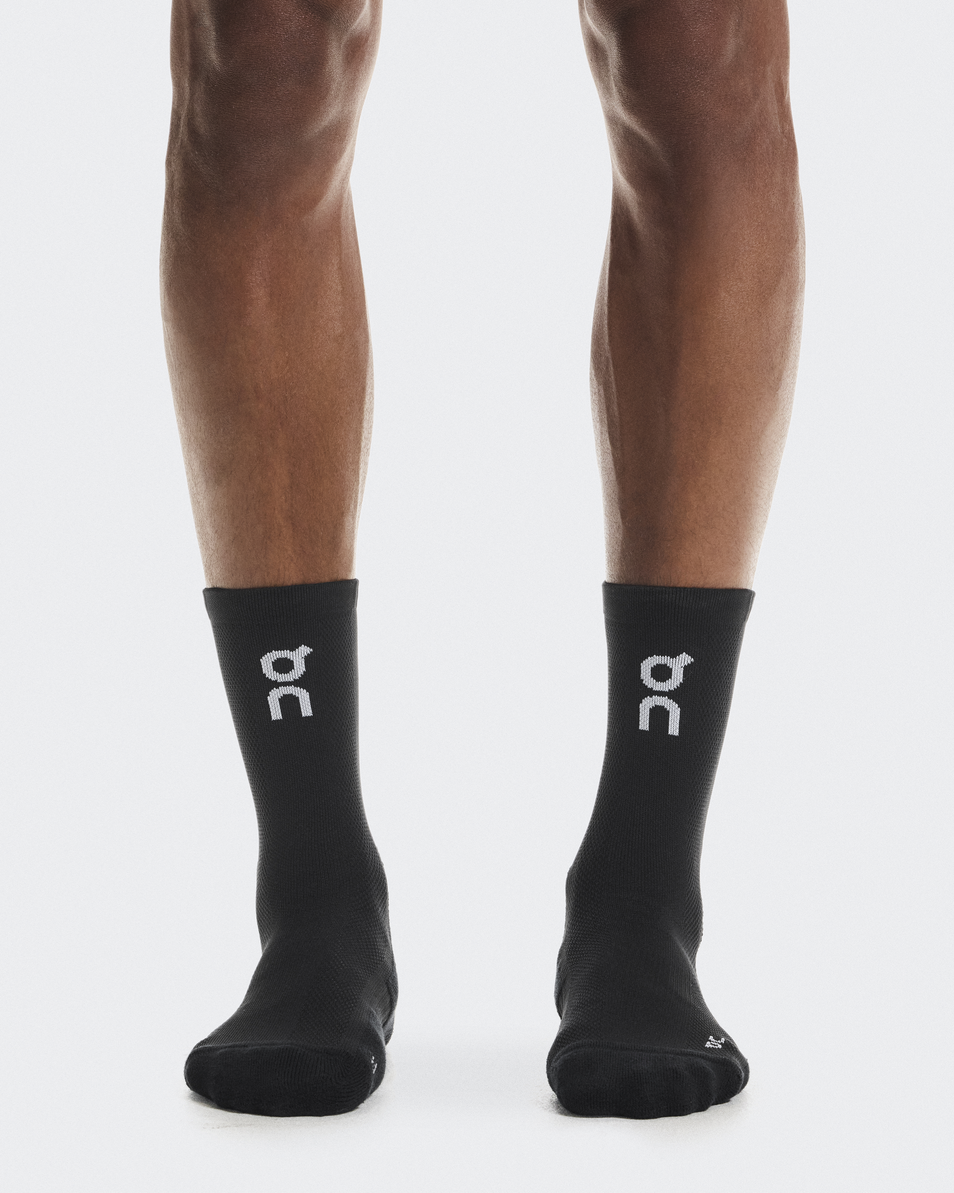 Core Run Sock High 2P in Black