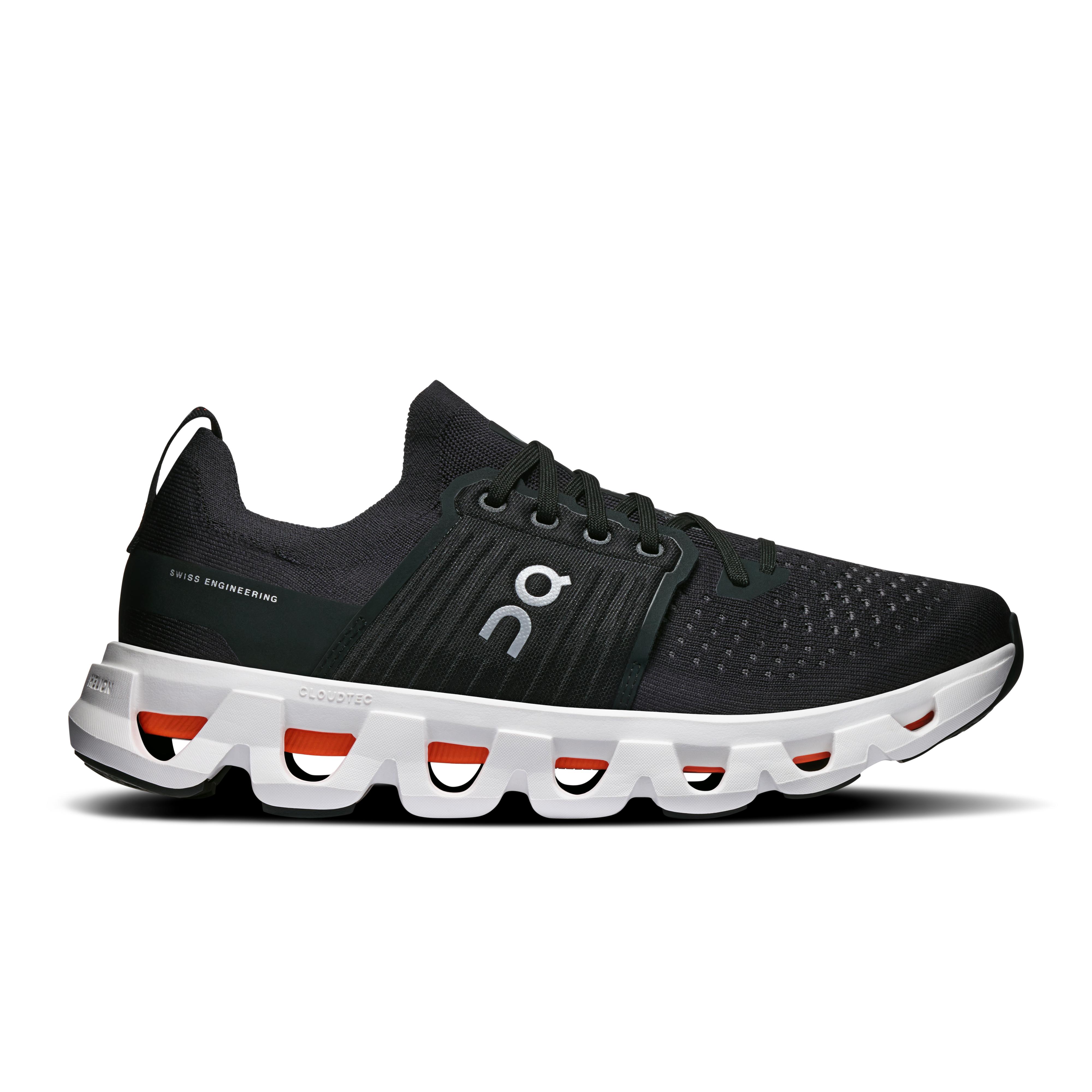 On Cloudswift 4 Black & White Men – Road running, Helion™ superfoam, responsive ride Shoes