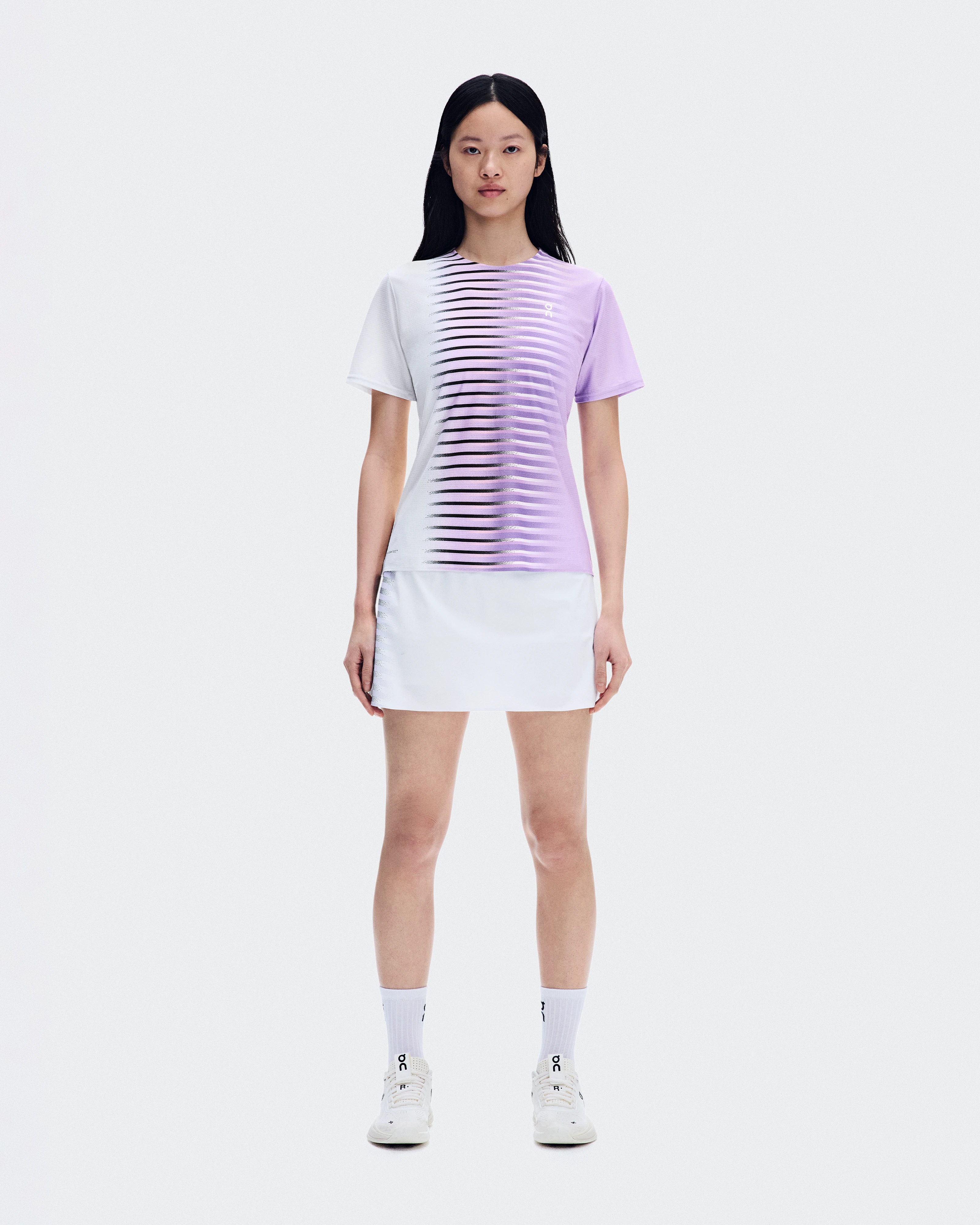 On Court-T Edge Bloom & White Women Tops and t-shirts