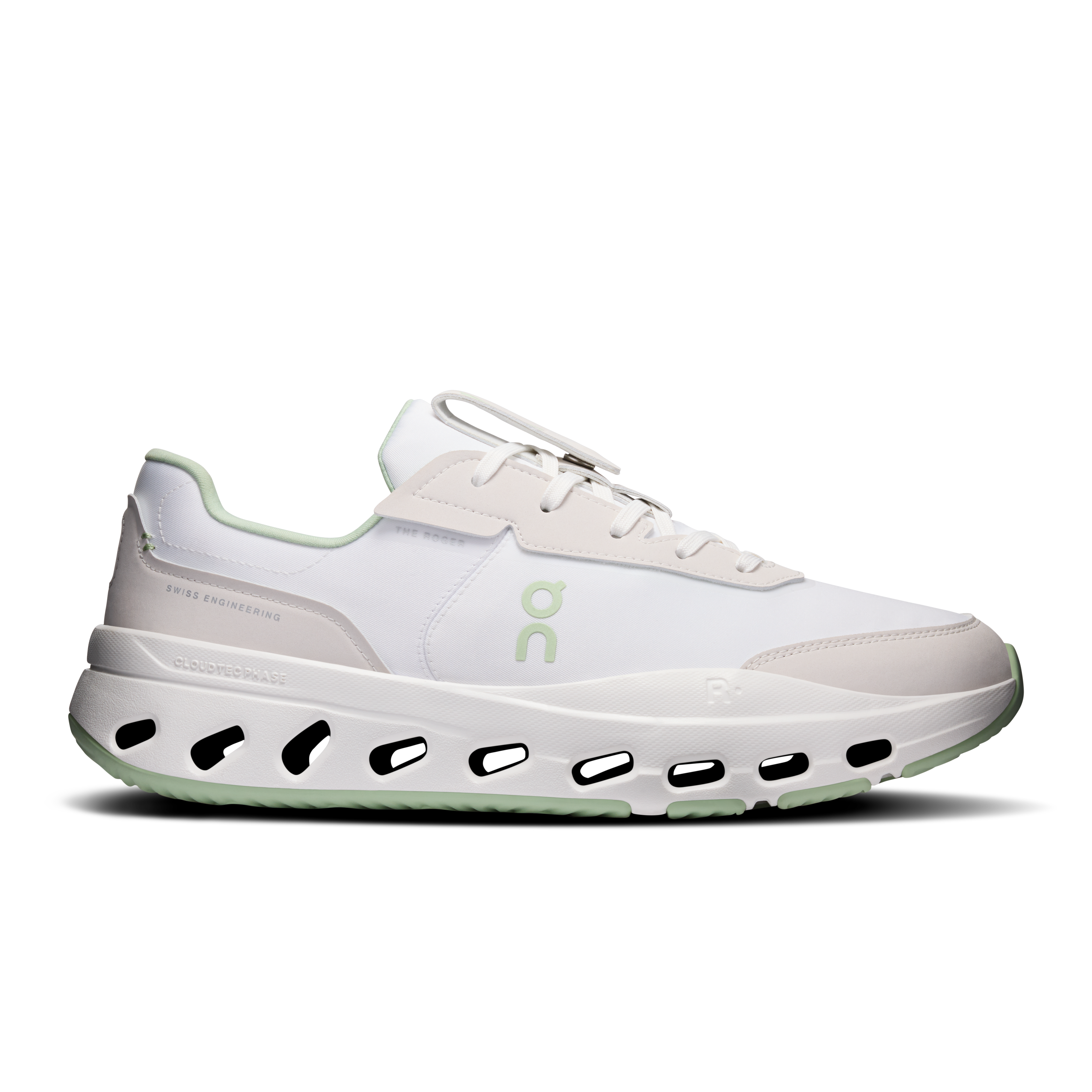 On THE ROGER Wildcard White & Sage Men Active life Shoes