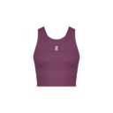 Court Crop Top Shirt in Cassis