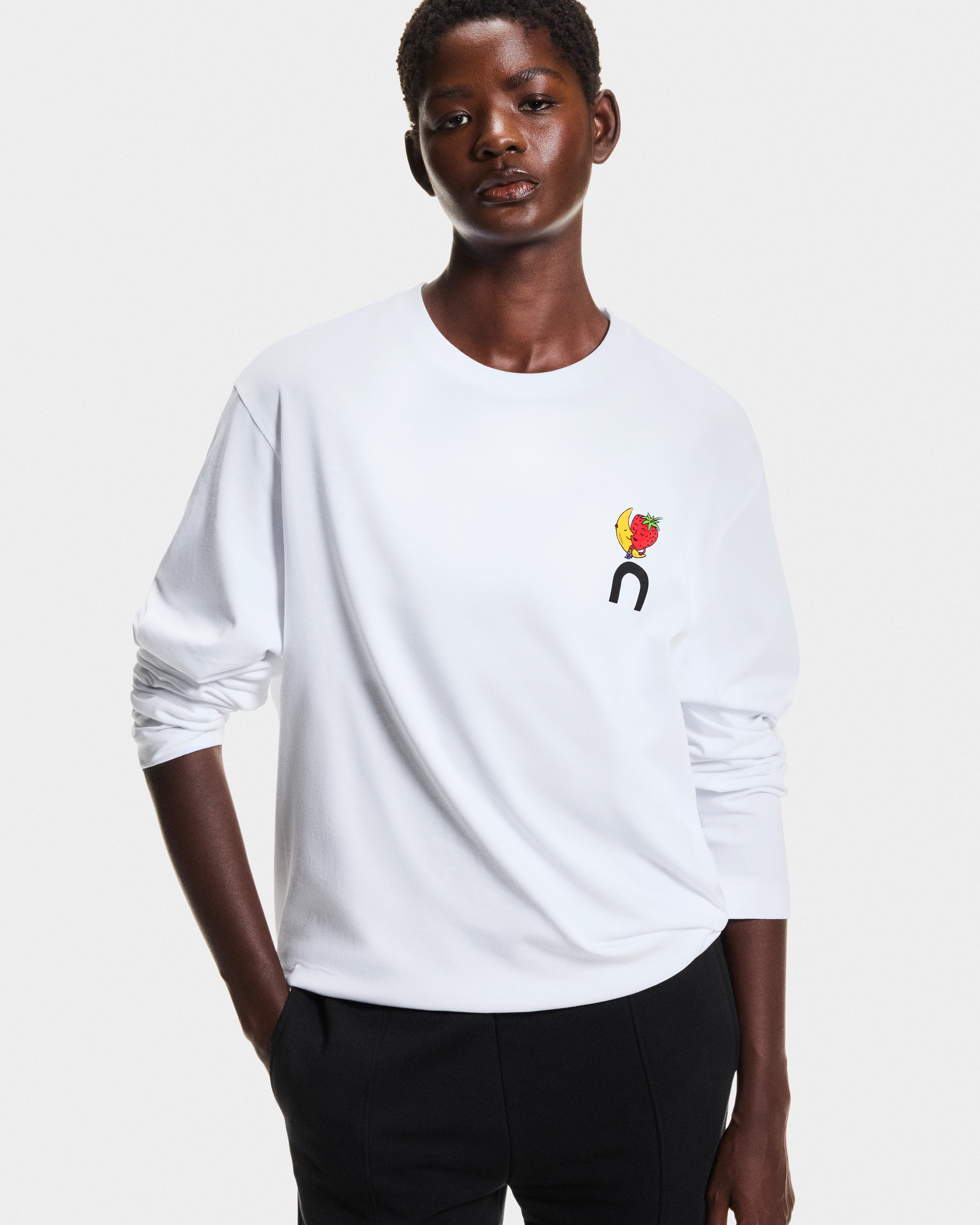 On Long-T SHF White Unisex Tops and t-shirts