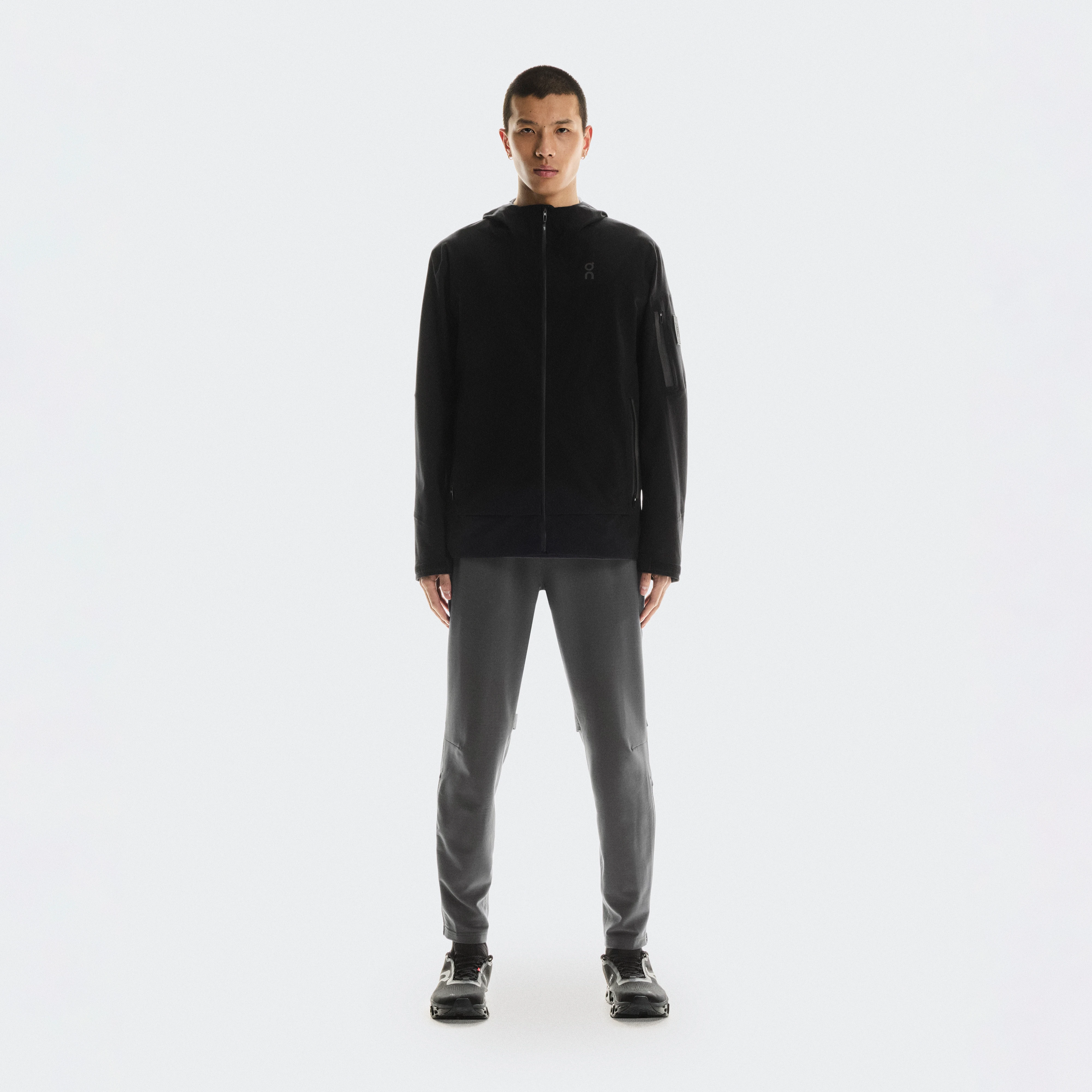 On Weather Pants Winter Grey Men Men – Road running, four-way stretch, cold weather Pants