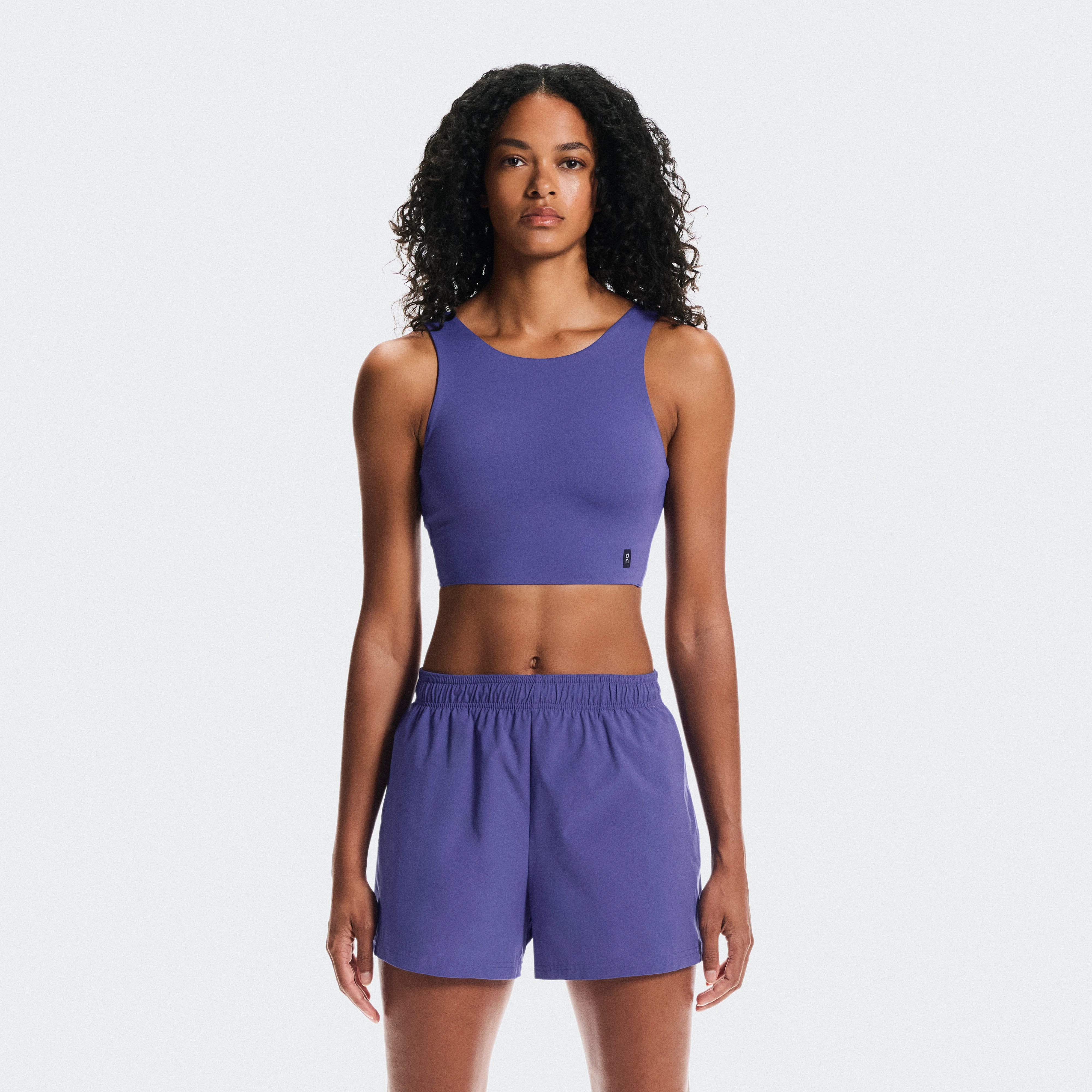 On Core 2-in-1 Crop Purple Women Women – Mixed sports, versatile, added support Tops and t-shirts