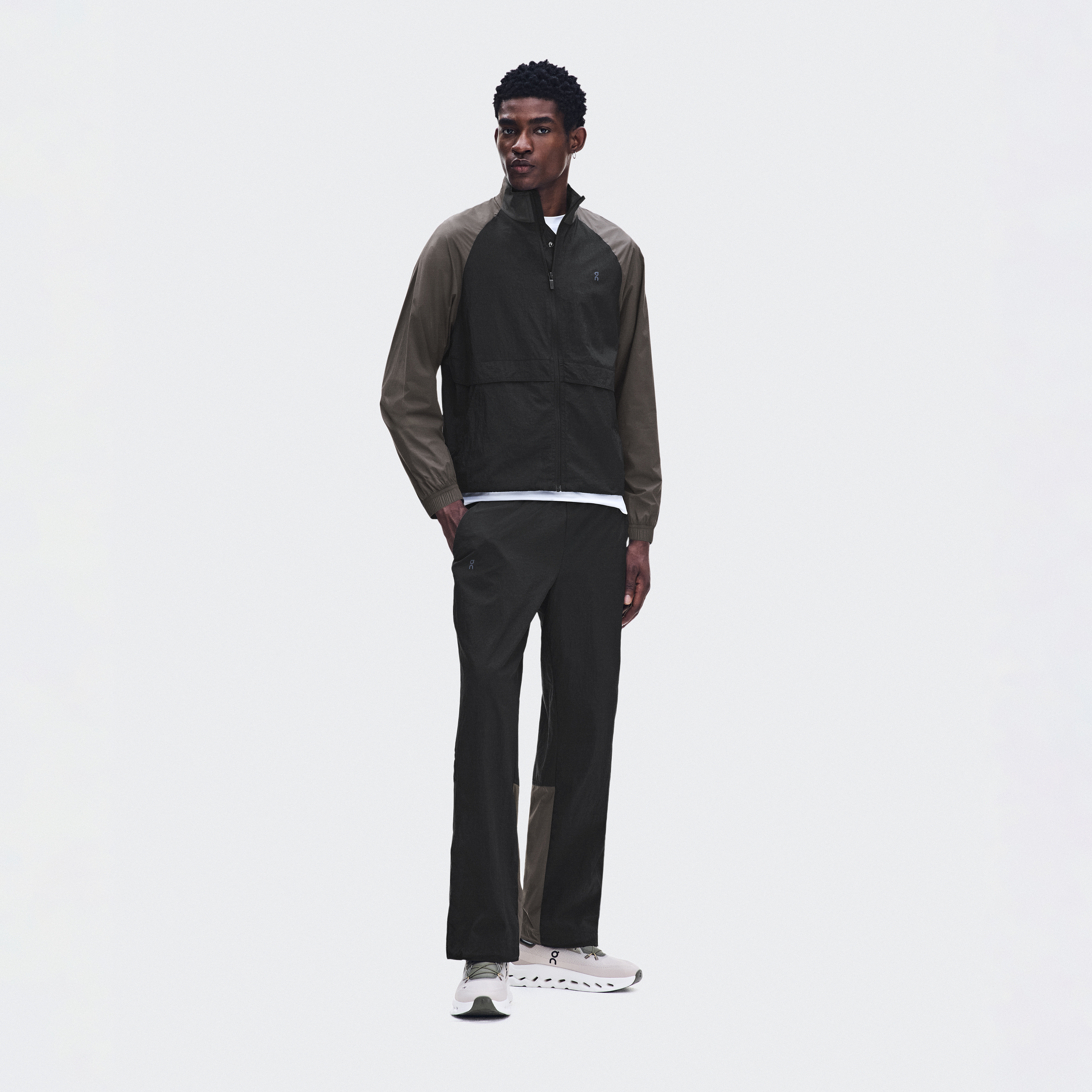 All-Day Track Pants in Black/Espresso