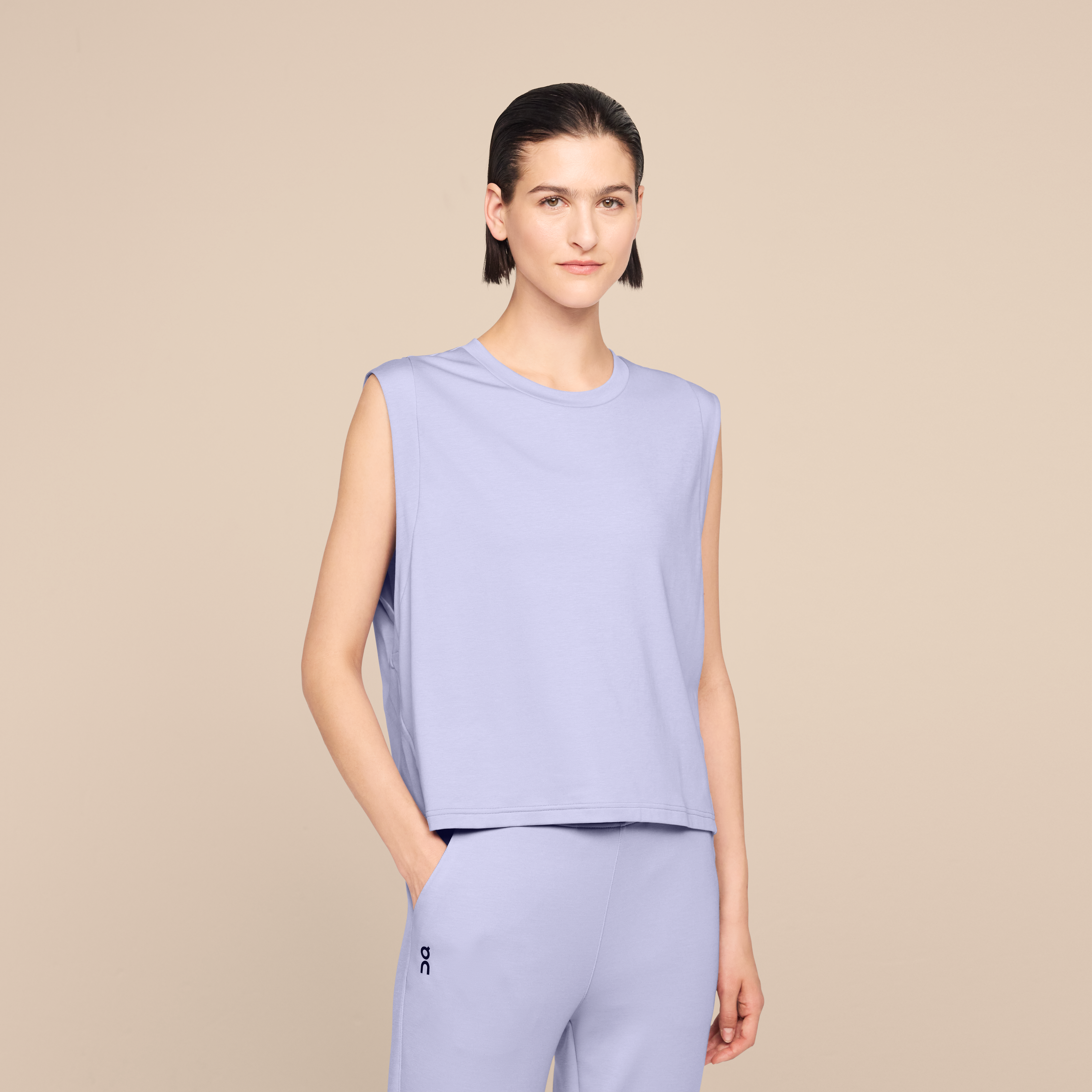 Focus Crop Shirt in Lavender