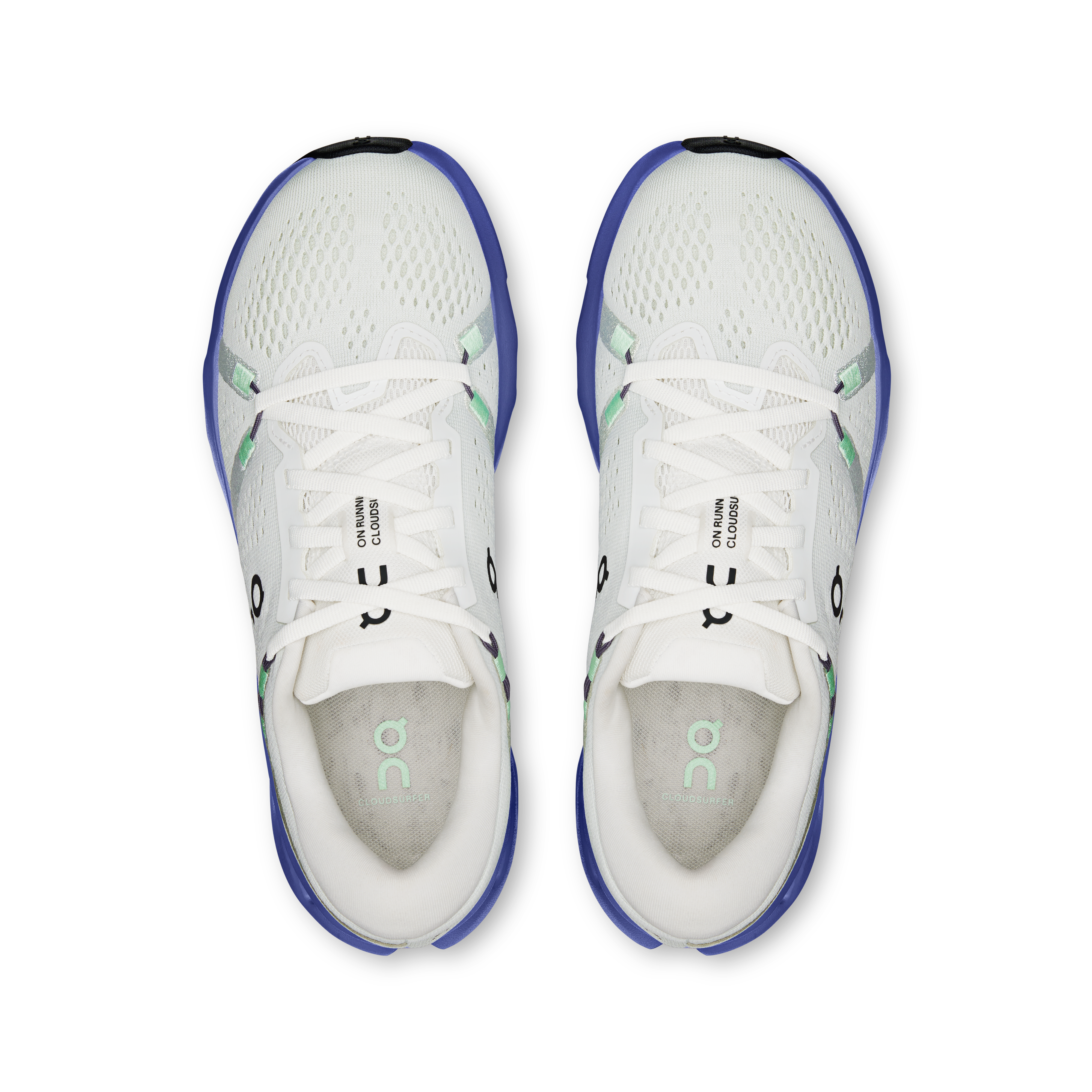 On Cloudsurfer 2 Ivory & Sailor Feminino Corrida de rua Tênis