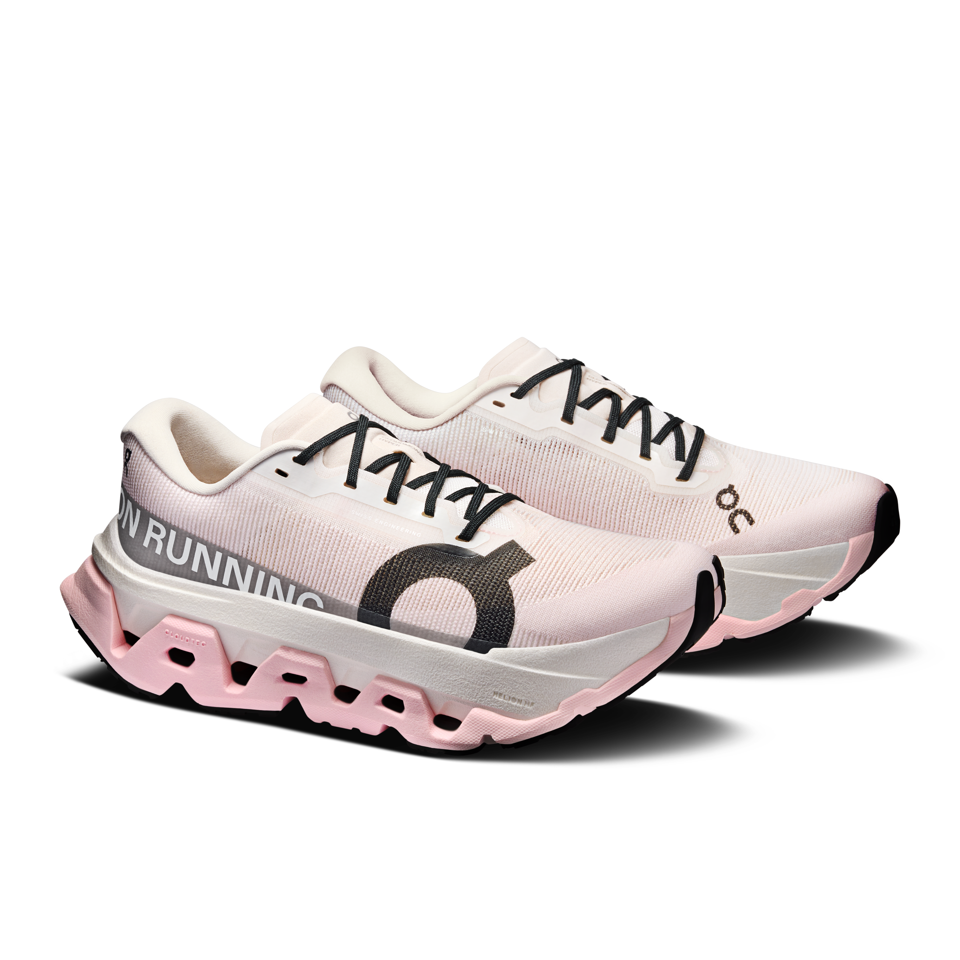 On Cloudmonster 3 Hyper Ivory & Peony Damen Strassenlauf Schuhe