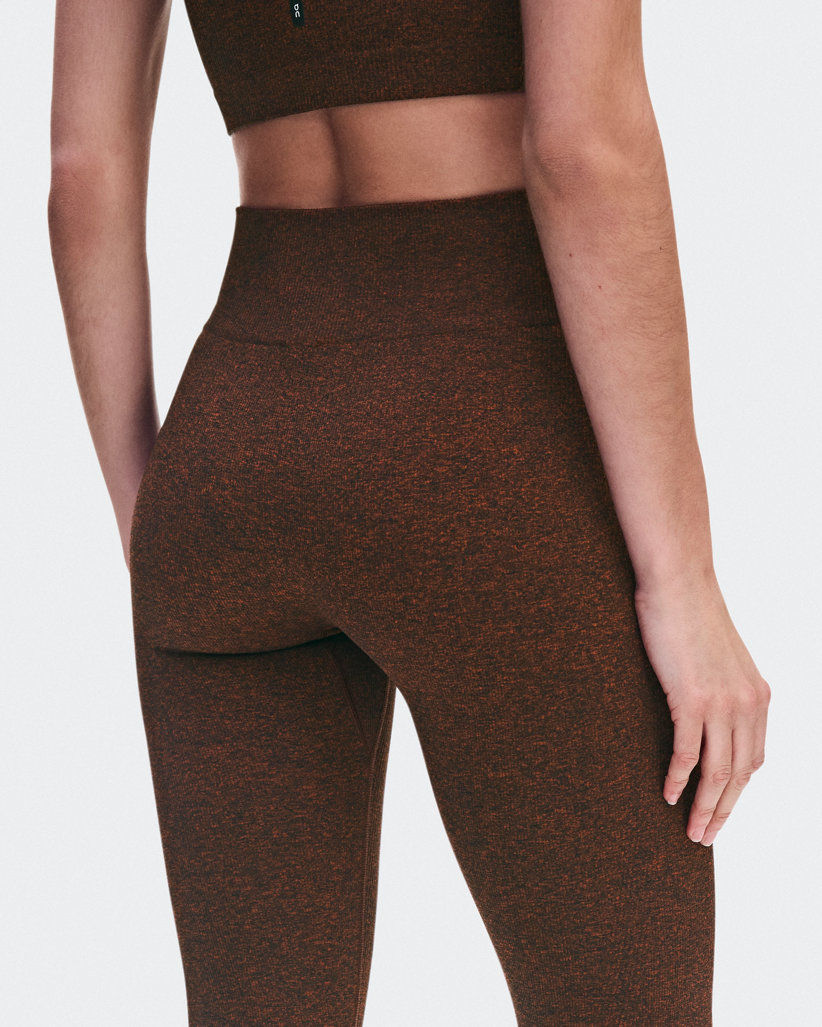 On Studio Knit Leggings Cinnamon Heather Femme Leggings