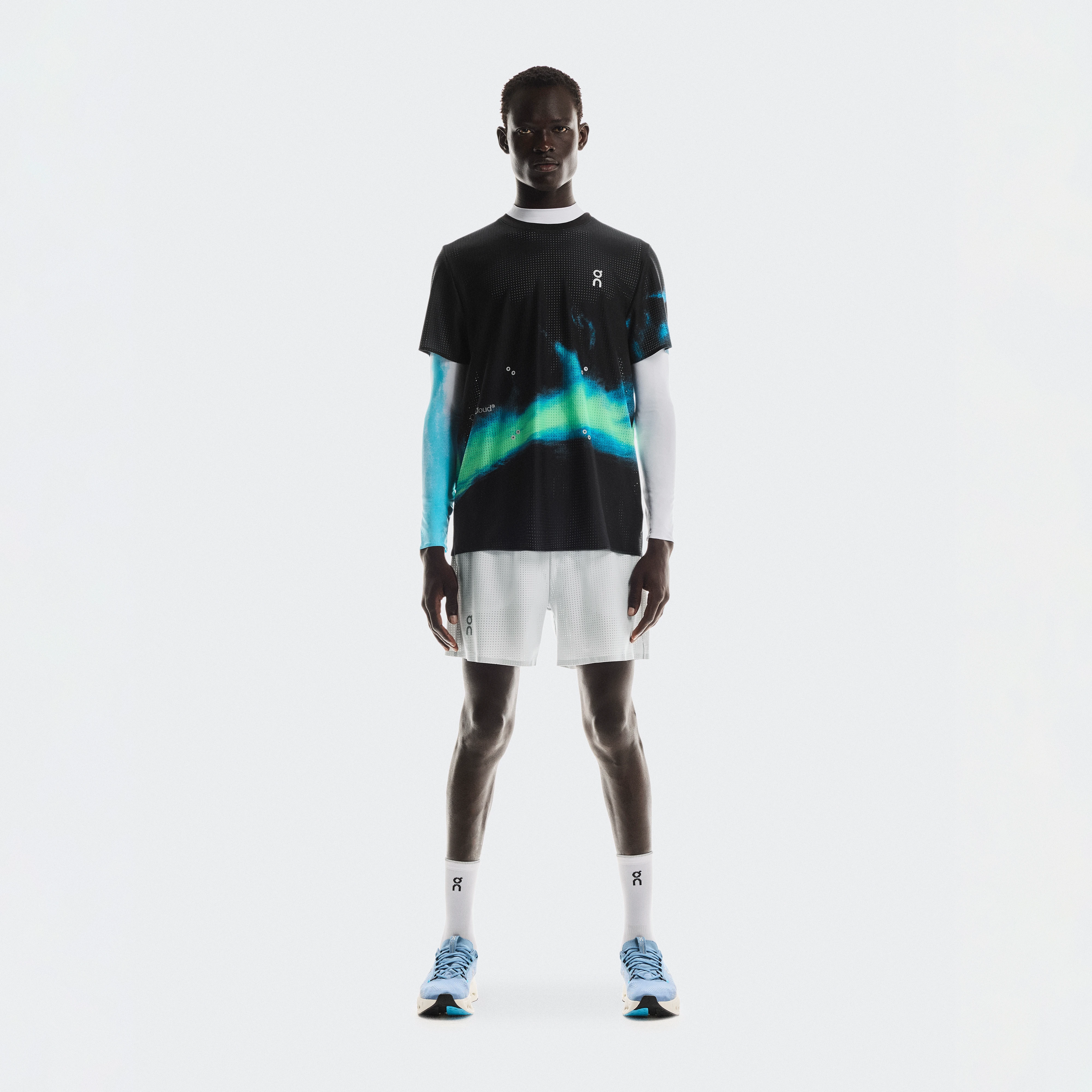 On Pace Mesh Shorts Grey Men Men – Running, lightweight, CleanCloud® Shorts