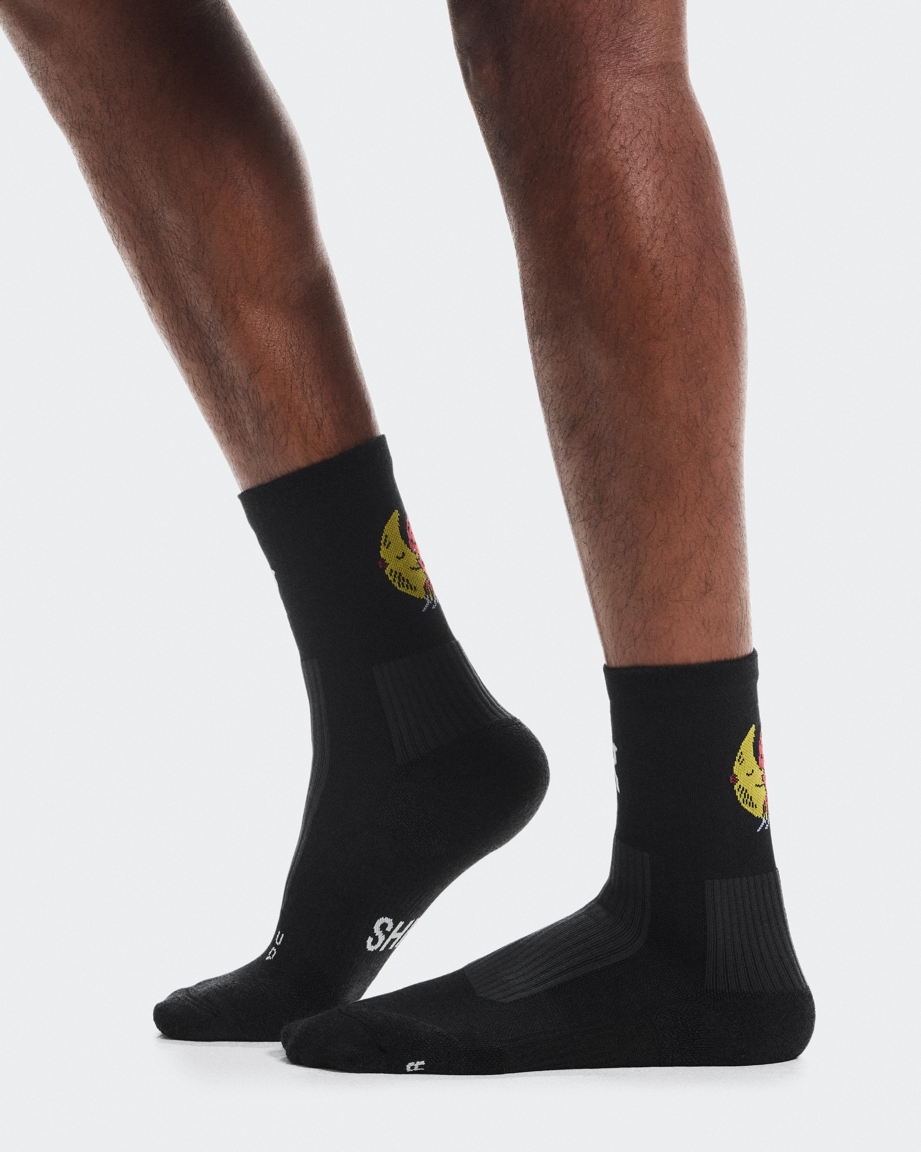 On Merino Sock SHF Black Unisex Socks
