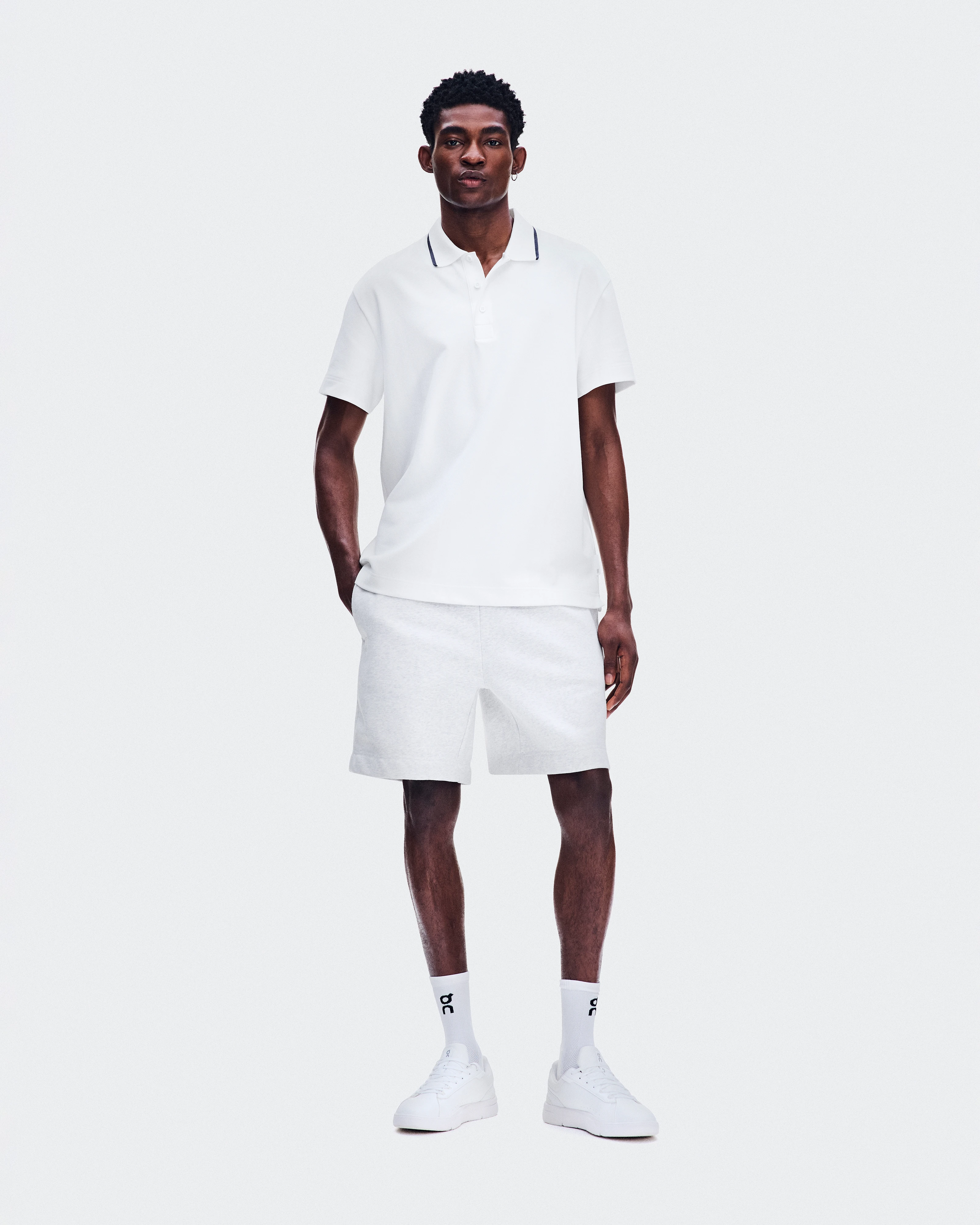 On Courtside Polo All White Men Tops and t-shirts