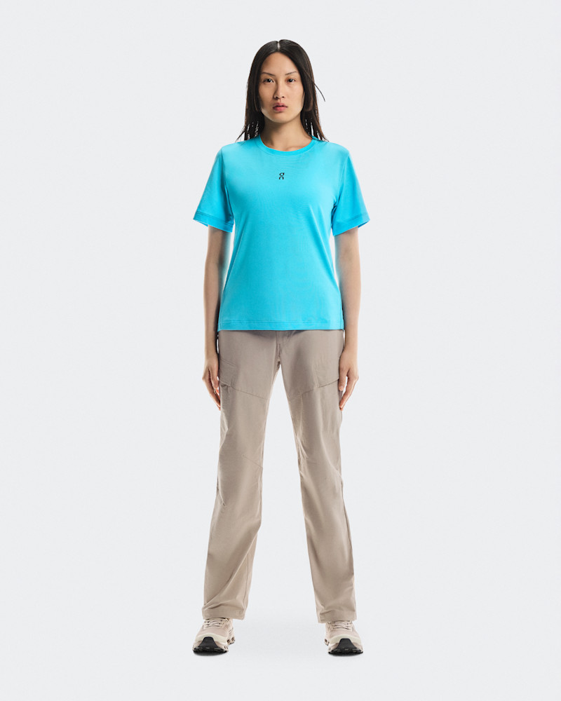 On Women's Trail-T Short-Sleeve Shirt in Horizon, Size: Small, Polyester